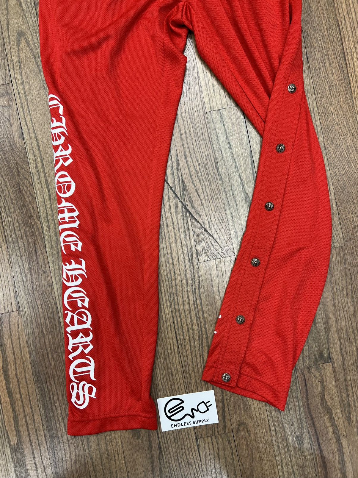 Chrome Hearts Chrome Hearts Snap Tear Away Track Pants Red Size US 28 / EU 44 - 5 Thumbnail