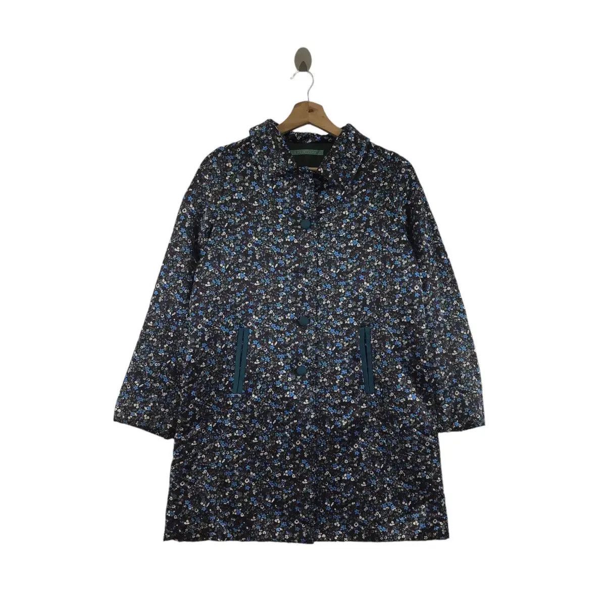 Vintage GLAMORAMA Japanese Brand Floral Overprint Button Up Parka Size S / US 4 / IT 40 - 1 Thumbnail