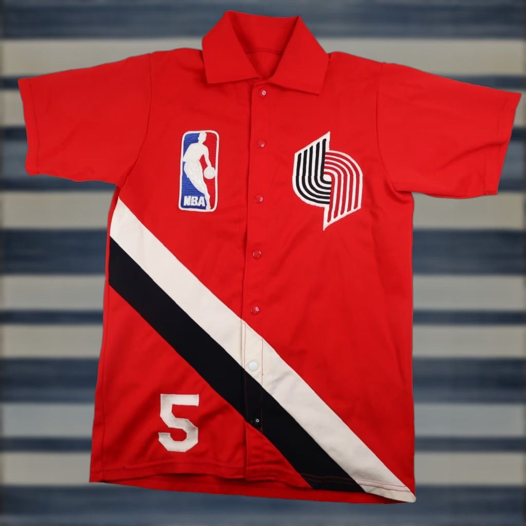 Vintage VINTAGE Medalist Portland Blazers Warm Up Shooter Jersey Mens M Red 1983-84 Game Worn Size US M / EU 48-50 / 2 - 1 Thumbnail