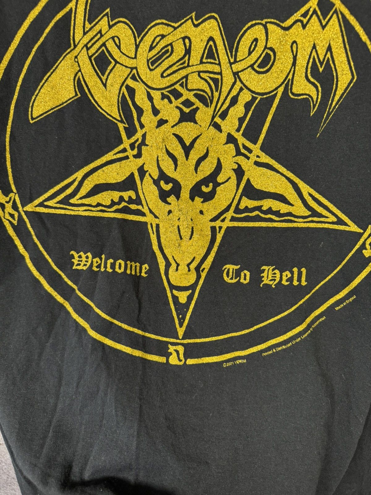 Band Tees × Vintage Vintage 2001 Venom Welcome To Hell Rock Tee XL Heave Metal Size US XL / EU 56 / 4 - 8 Thumbnail