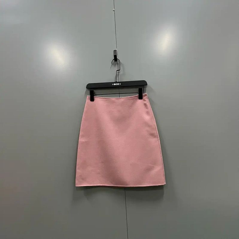 MaxMara Pink Cotton A-line Skirt for Summer 0089
