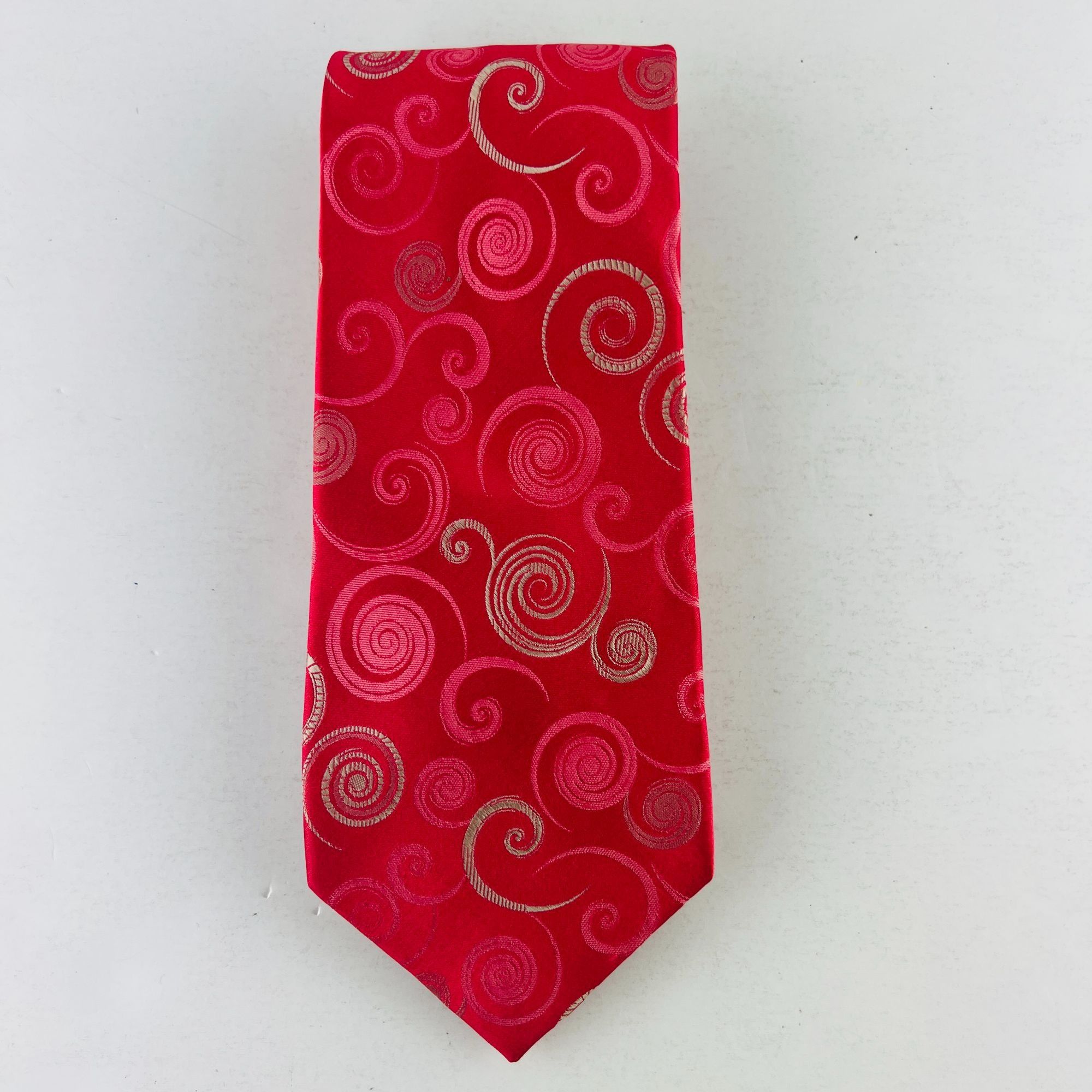 Croft & Barrow Croft & Barrow Swirl Design Necktie Tie 100% Silk Size ONE SIZE - 2 Thumbnail