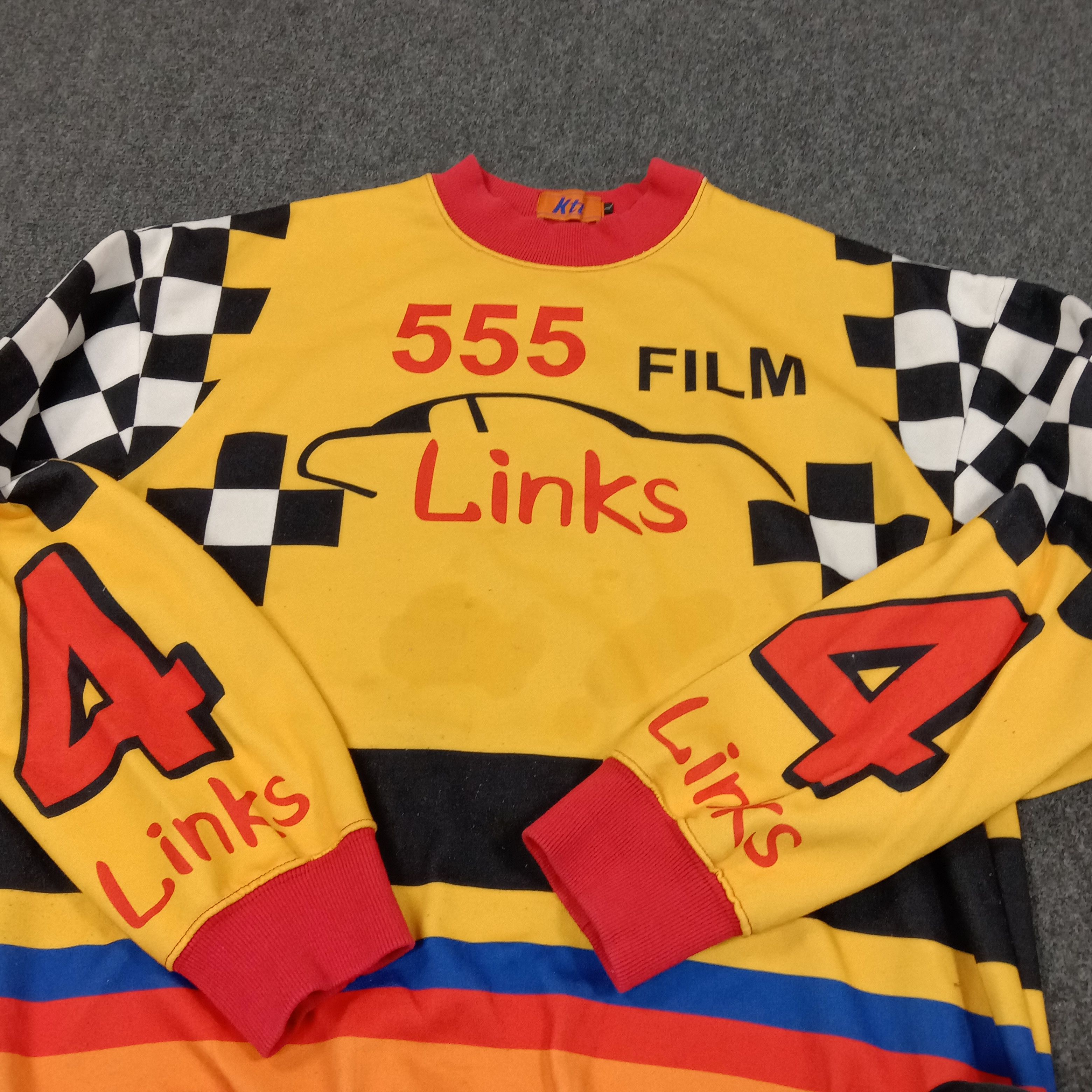 Japanese Brand × Vintage KTT 555 Film Link Racing Japanese Team Sweatshirt Size US L / EU 52-54 / 3 - 2 Thumbnail