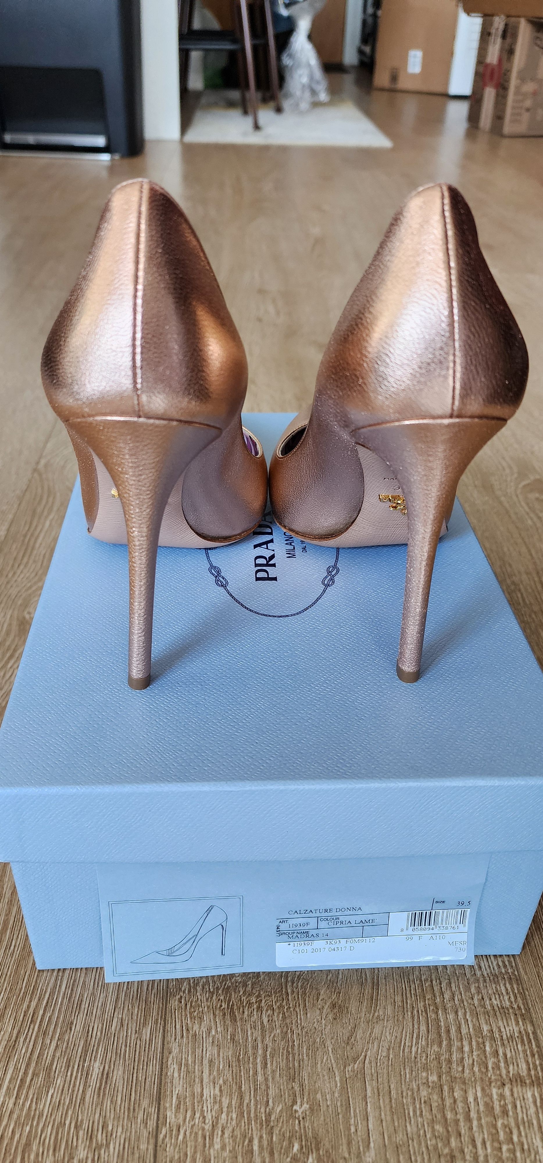 Prada Prada Clazature Donna Leather pump Size US 9.5 / IT 39.5 - 3 Thumbnail