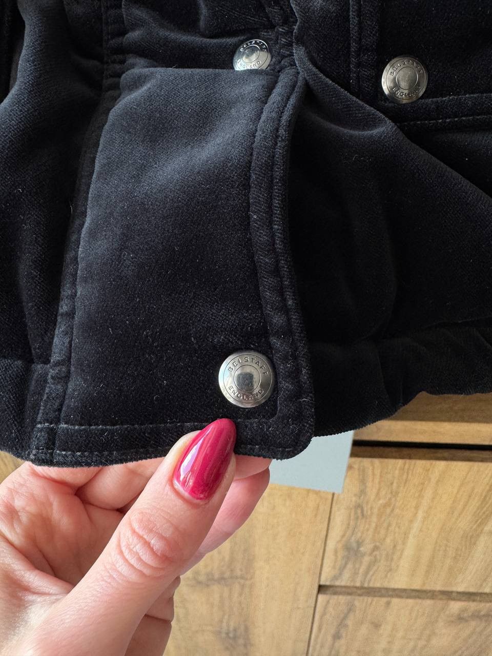 Original Belstaff Padded Velour Puffer Jacket