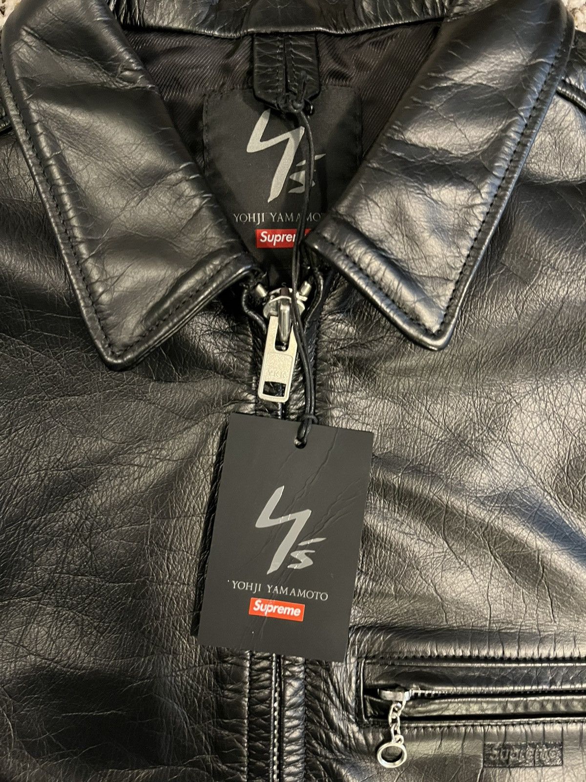 Supreme × Yohji Yamamoto Supreme/Yohji Yamamoto Leather Jacket Size US S / EU 44-46 / 1 - 4 Thumbnail