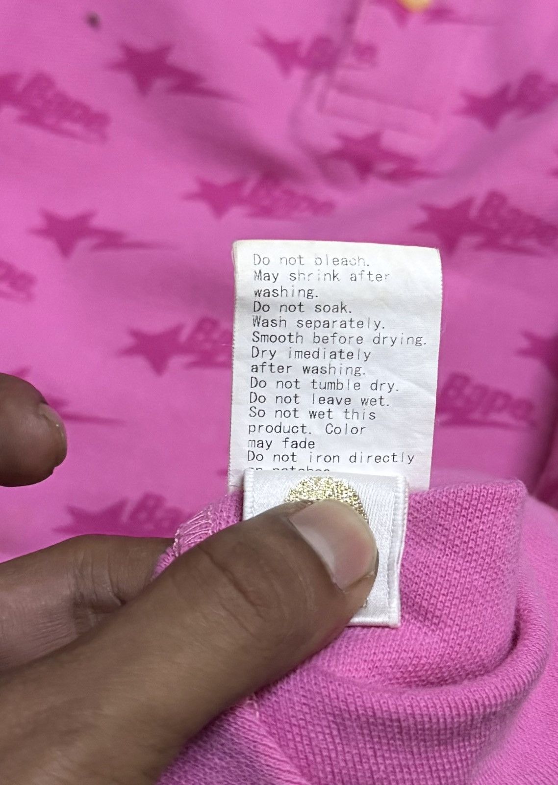 Bape Bape Polo Shirt Bapesta Logo pink Size US M / EU 48-50 / 2 - 14 Thumbnail