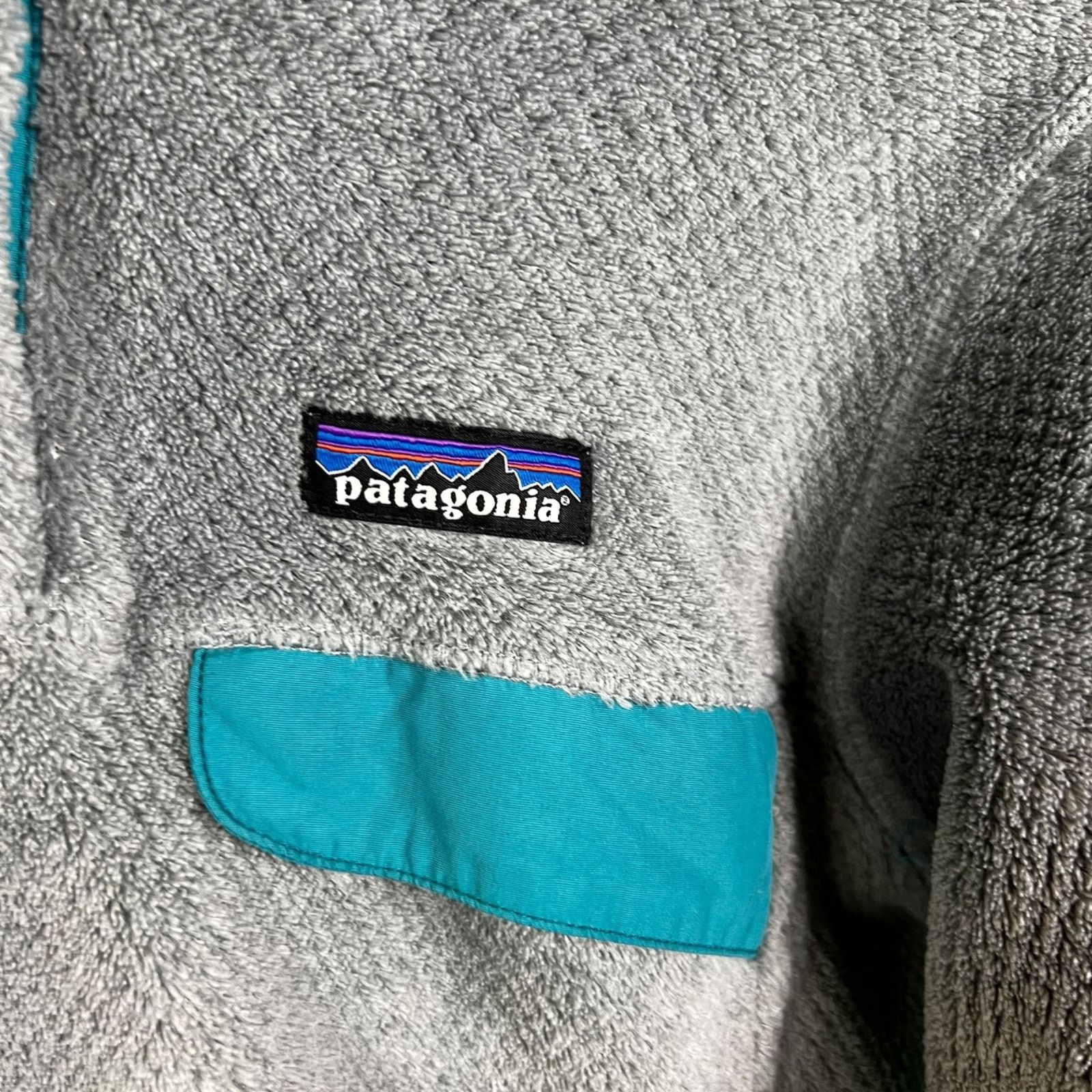 Patagonia Patagonia Gray Teal Women M 1/4 Zip Pullover Polartec Fleece Size M / US 6-8 / IT 42-44 - 3 Thumbnail
