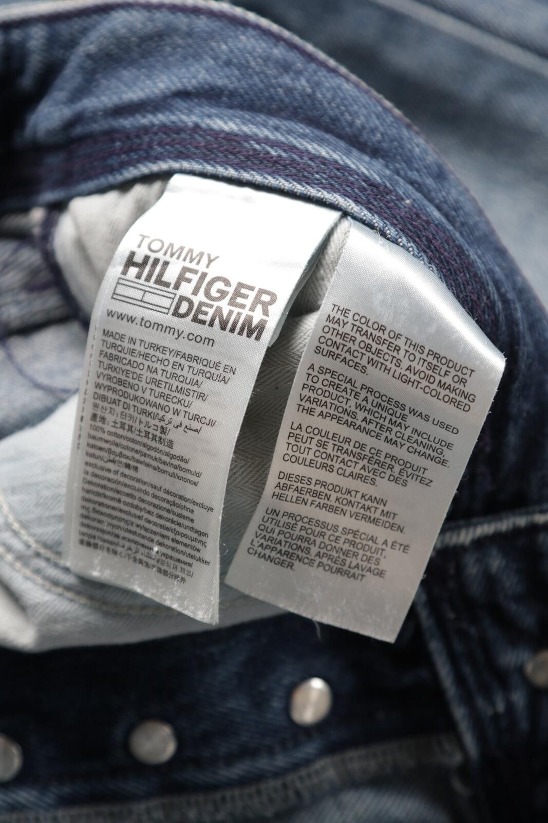 Tommy Hilfiger 00's Tommy Hilfiger Denim Patchwork Slim Fit Jeans Size US 30 / EU 46 - 8 Thumbnail