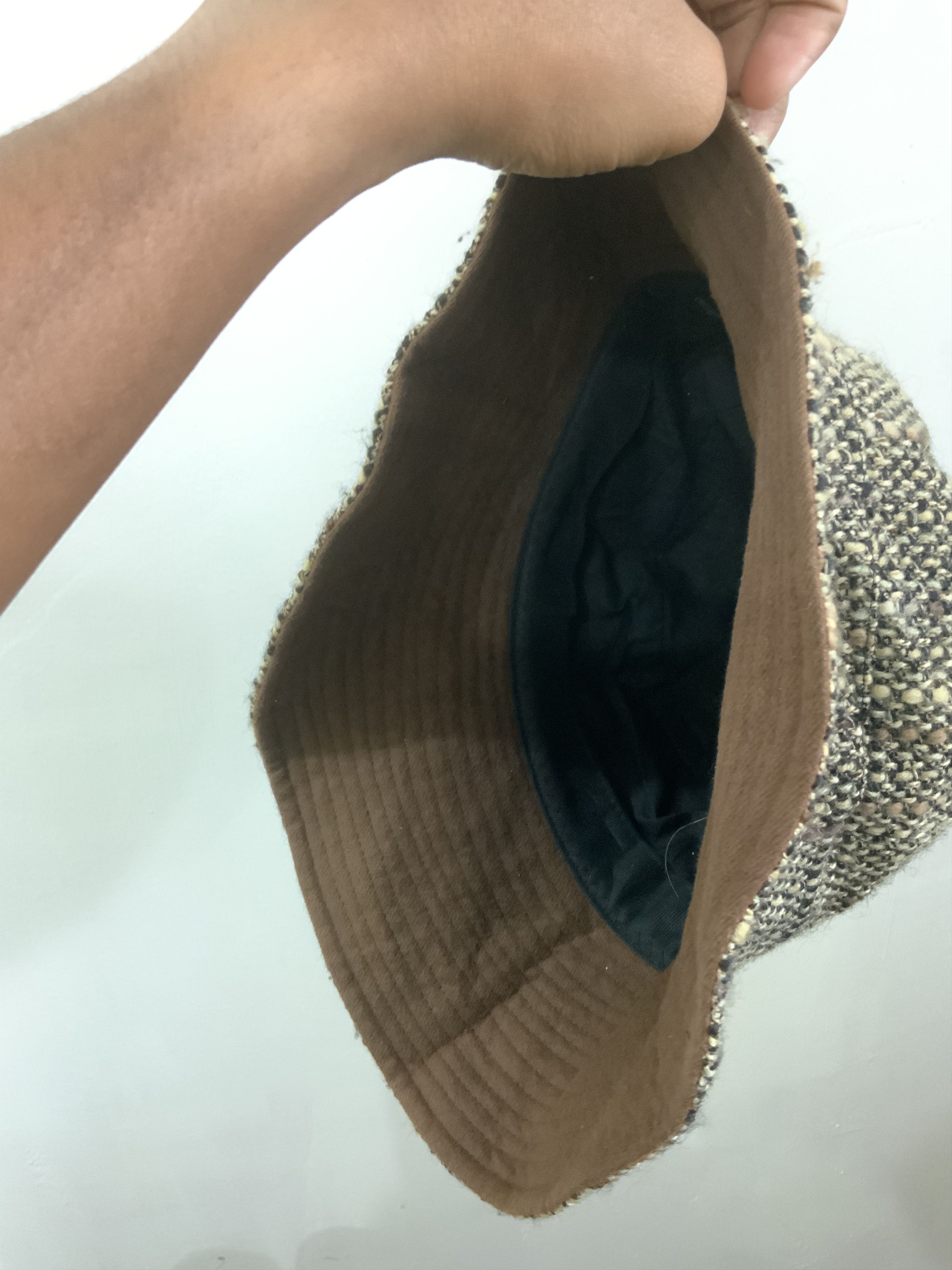 Japanese Brand Na Mi Ka Houndstooth Wool Hat Size ONE SIZE - 9 Thumbnail