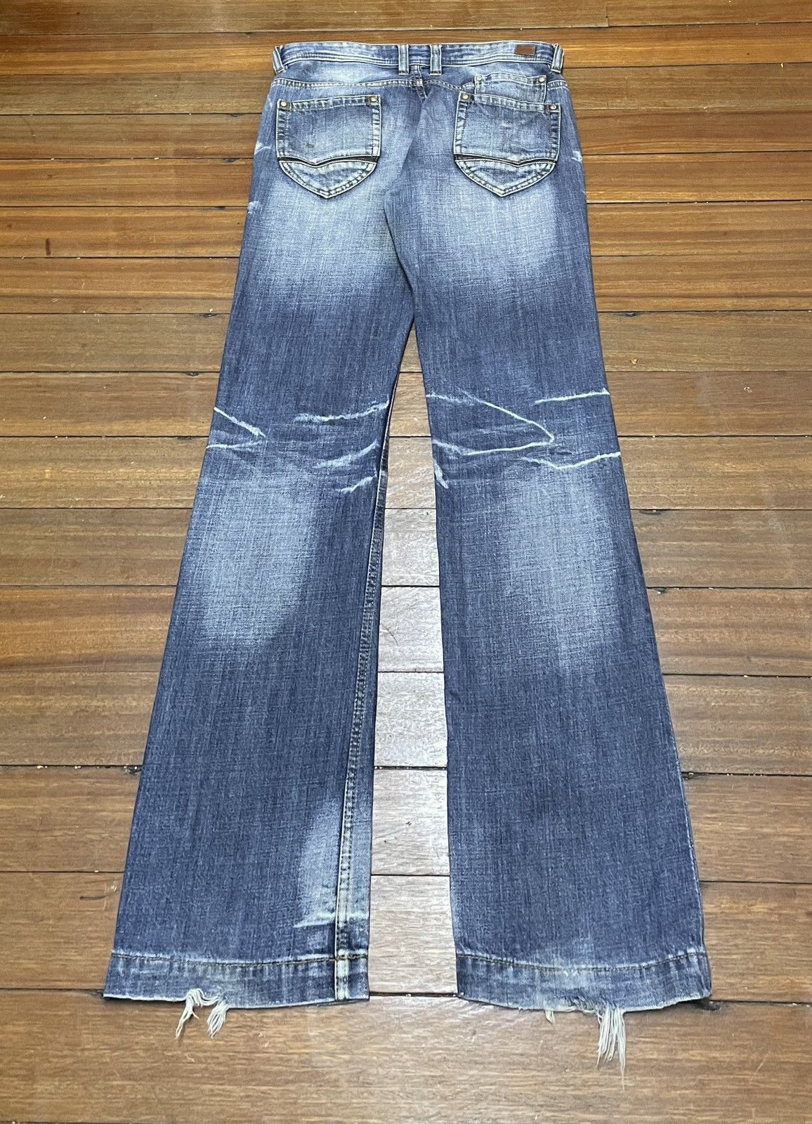Nicole Club Rare Design Vintage Brand Nicole Club Distressed Jeans 1990s Size US 33 - 2 Thumbnail