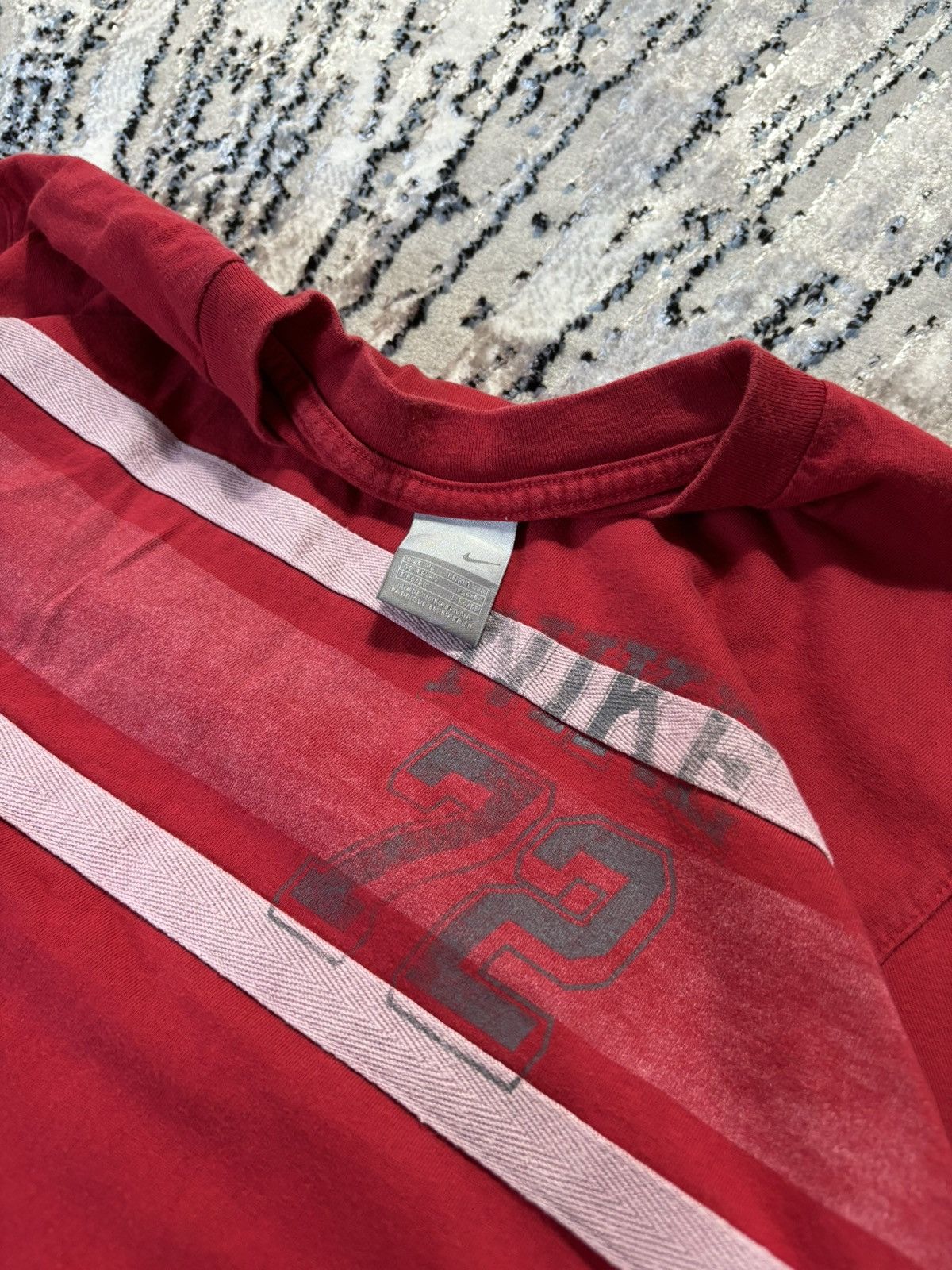 Nike Vintage Nike athletic since 1972 oversized t-shirts red Size US XL / EU 56 / 4 - 2 Thumbnail