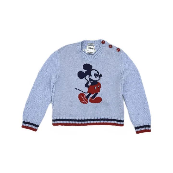 Miu Miu Miu Miu x Disney Mickey Mouse Sweater 0079 Size L / US 10 / IT 46 - 1 Thumbnail