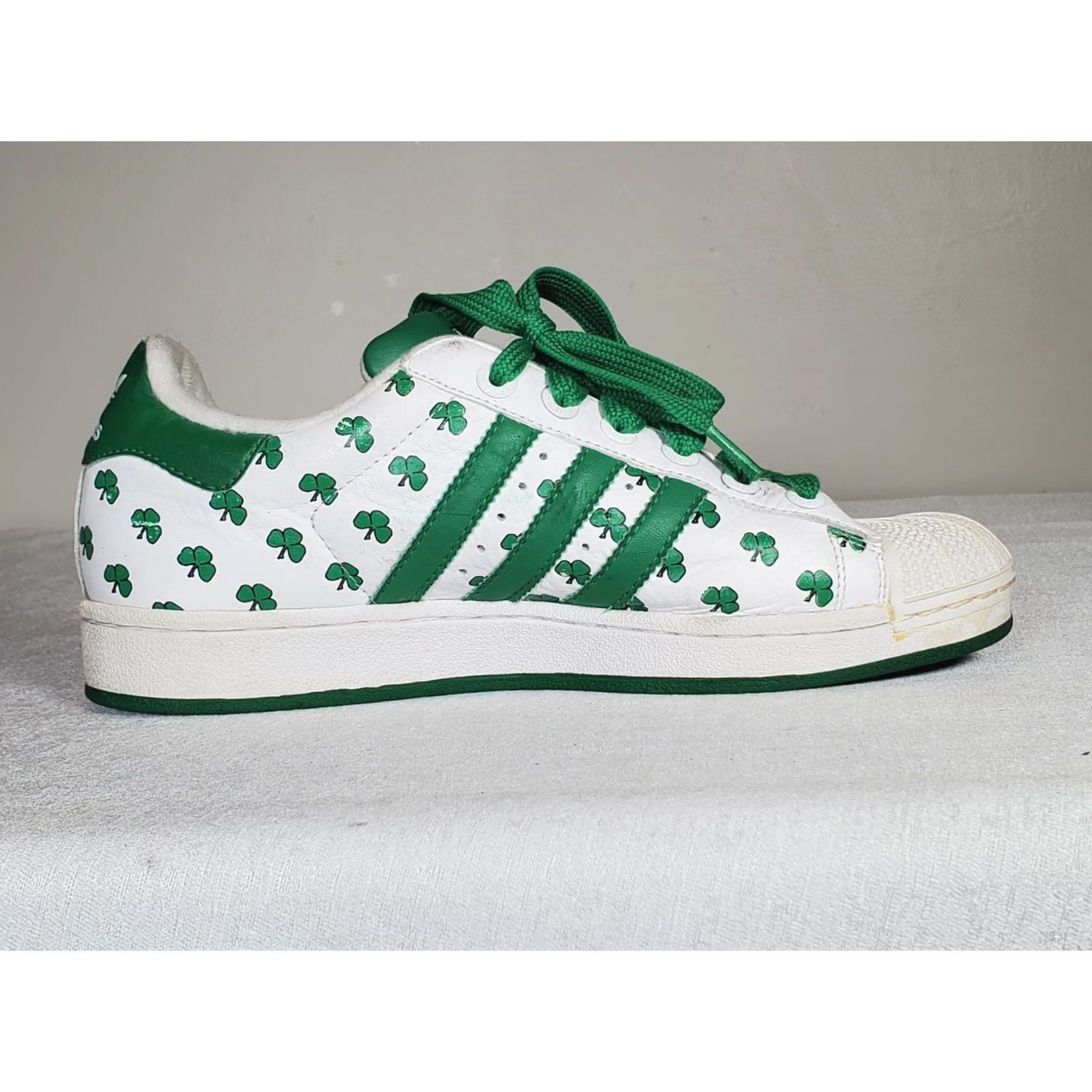 Adidas Adidas Superstar 35th Anniversary Boston Shamrocks Mens US 8.5: Limited Edition - White and Green Size US 9 / EU 42 - 4 Thumbnail