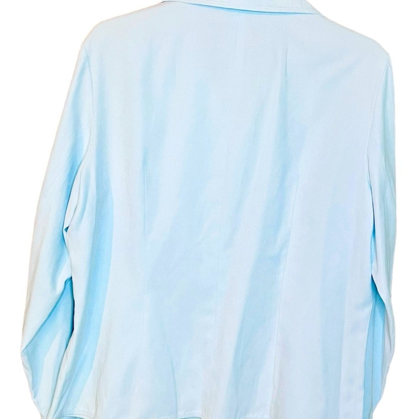 Other Talbot Microsuede Light Blue Shirt Jacket Size Large Snap Size L / US 10 / IT 46 - 5 Thumbnail