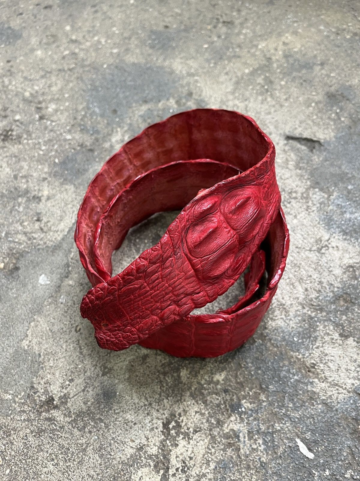 Roberto Cavalli Roberto Cavalli SS05 Crocodile Leather Belt (unisex) Size ONE SIZE - 2 Thumbnail