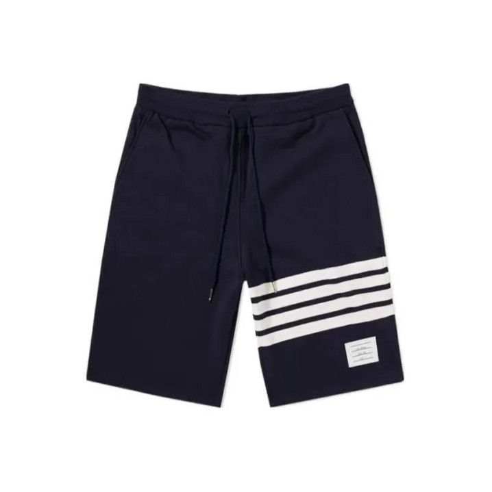Thom Browne Thom Browne Navy Blue Classic Drawstring Shorts Size US 34 / EU 50 - 1 Thumbnail