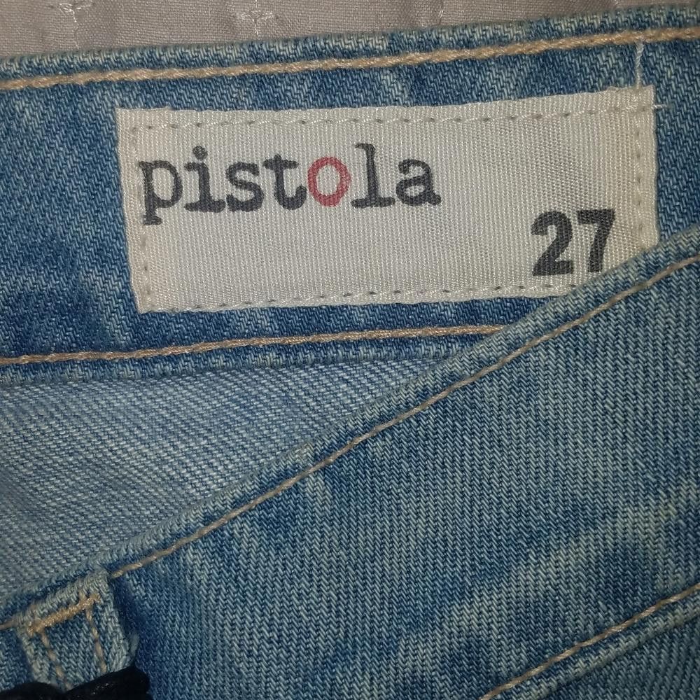 Designer NWT Pistola Distressed Jean's Size 27 Size 27" / US 4 / IT 40 - 4 Thumbnail