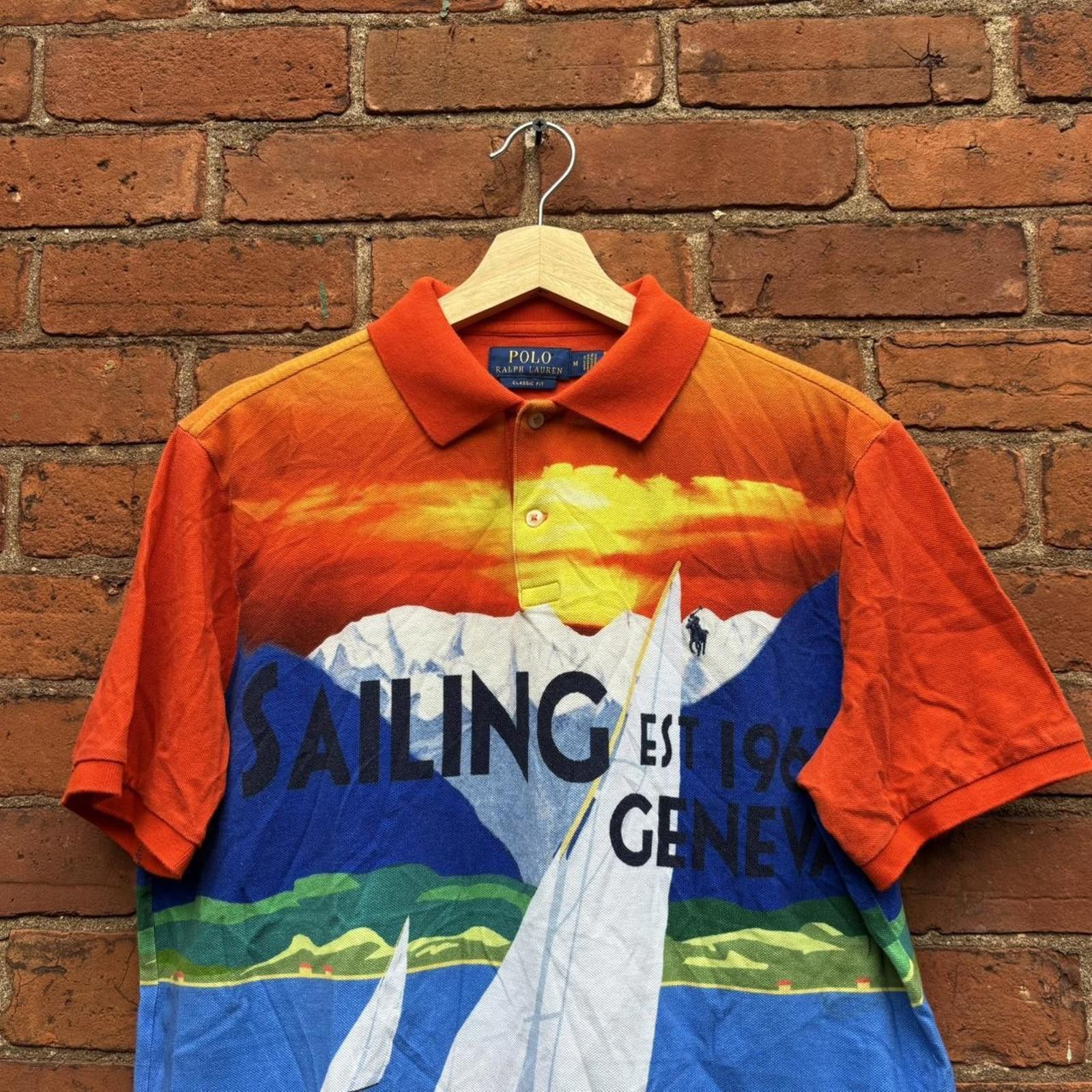 Polo Ralph Lauren Polo Ralph Lauren Geneva Regatta Yacht Sailing Polo Shirt M Size US M / EU 48-50 / 2 - 2 Thumbnail