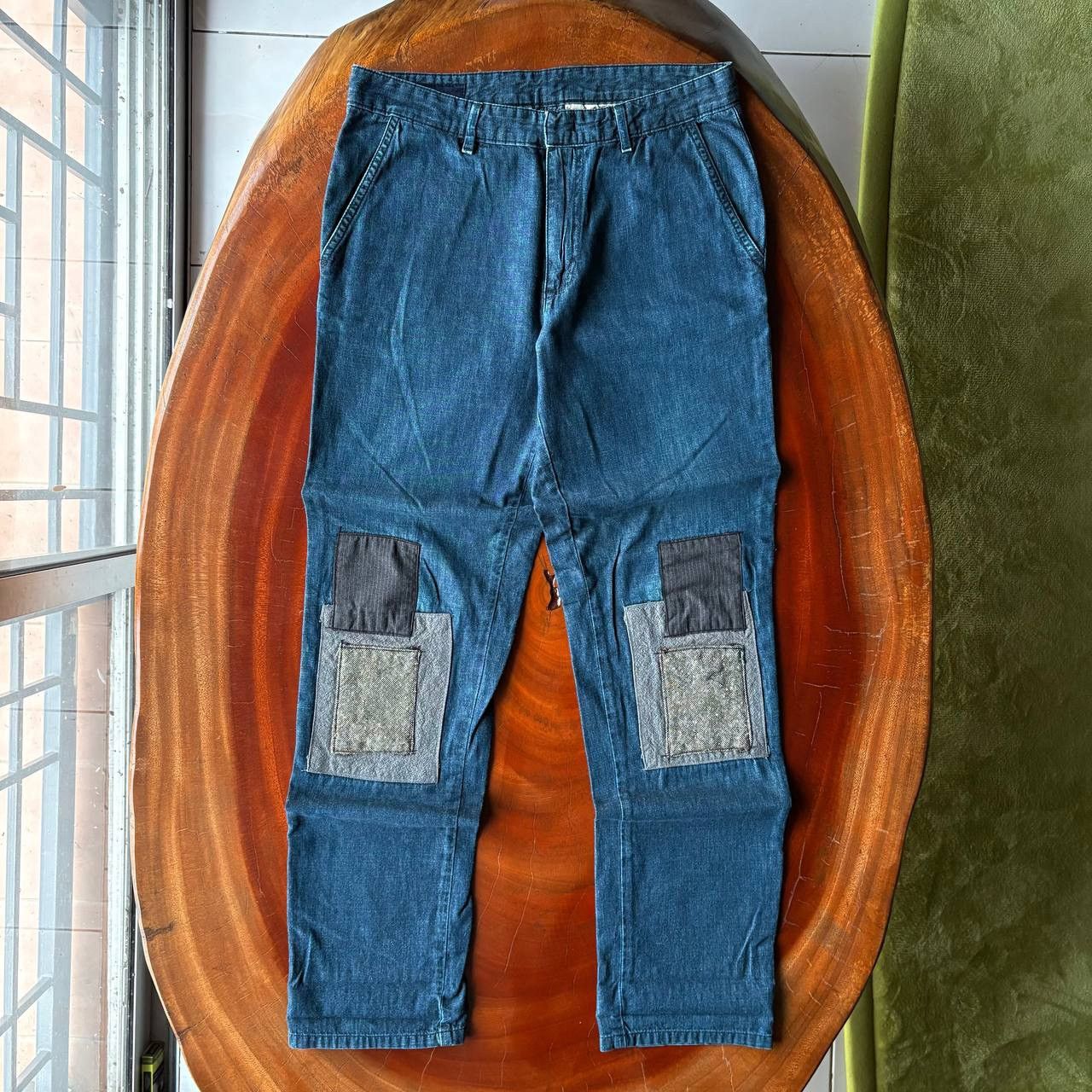Acne Studios Lanvin x Acne Studios Patchwork Denim Pants Size US 29 - 1 Thumbnail