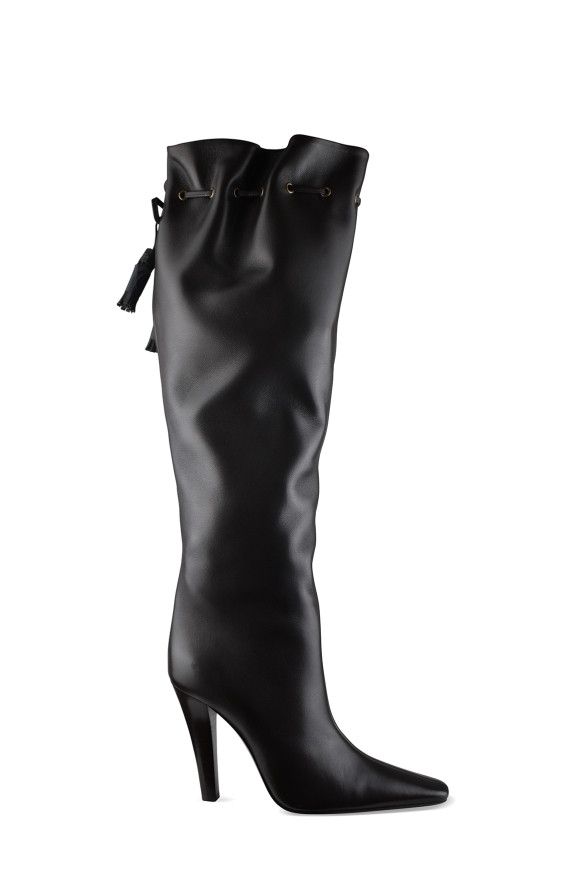 Saint Laurent Paris Gathered boots Size US 8 / IT 38 - 1 Thumbnail