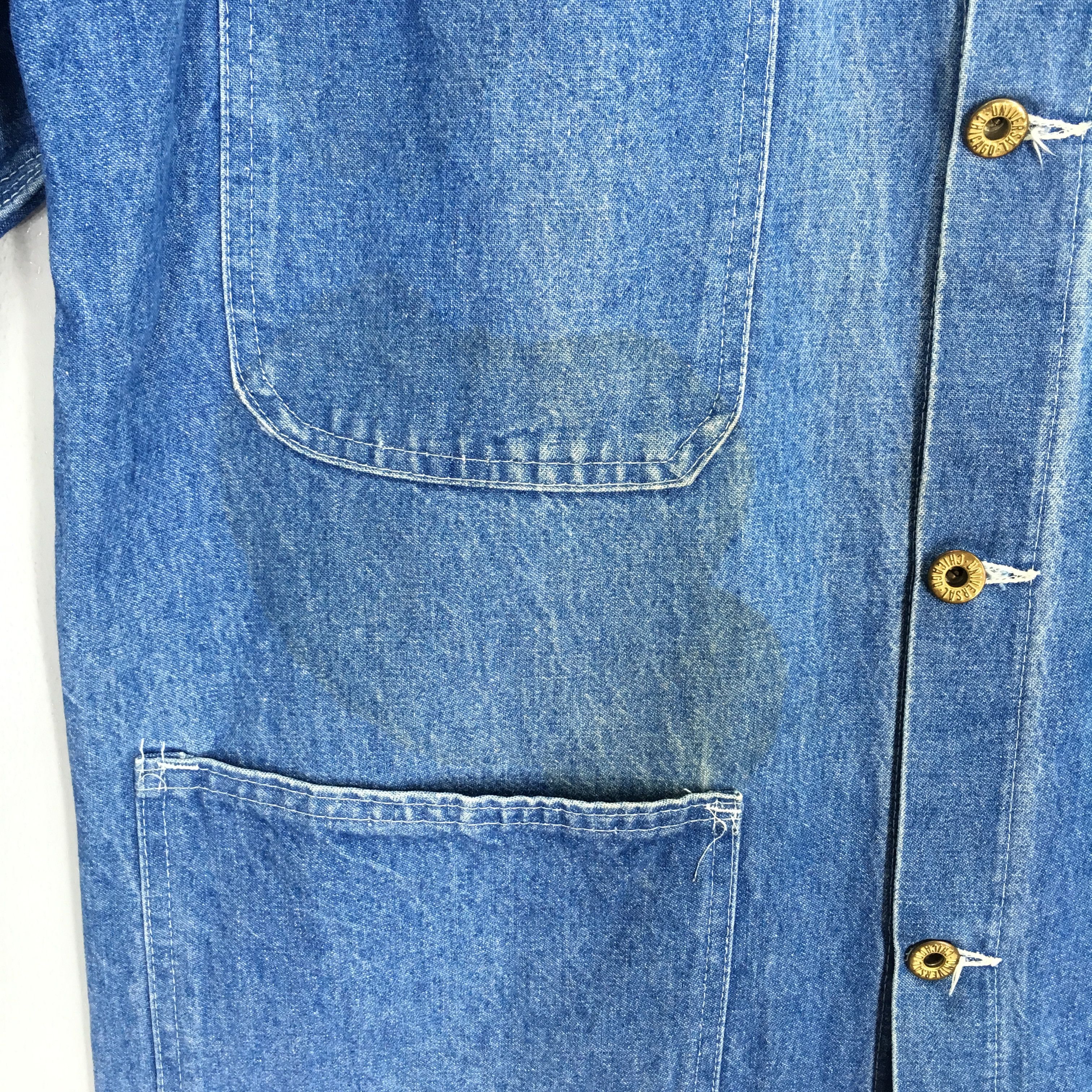 Universal Overall Chicago Vintage 90's Universal Overall Stone Cutter Usa Denim Size US L / EU 52-54 / 3 - 7 Thumbnail