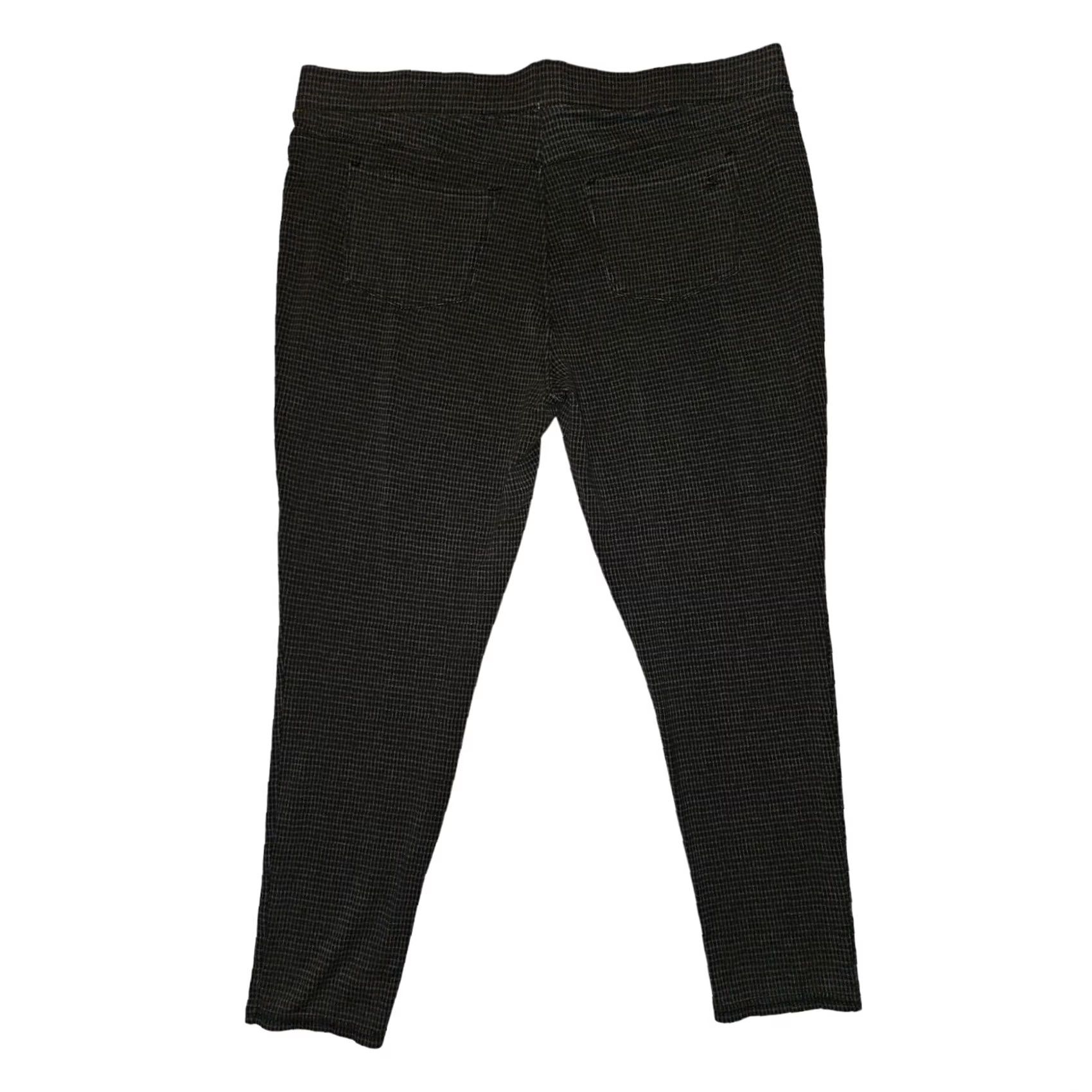 7 For All Mankind 7 For All Mankind Leggings Women's 2XL Black Gray Check Pull On Ankle Plus Size Athleisure Casual Workwear Size 40" / US 18 - 7 Thumbnail