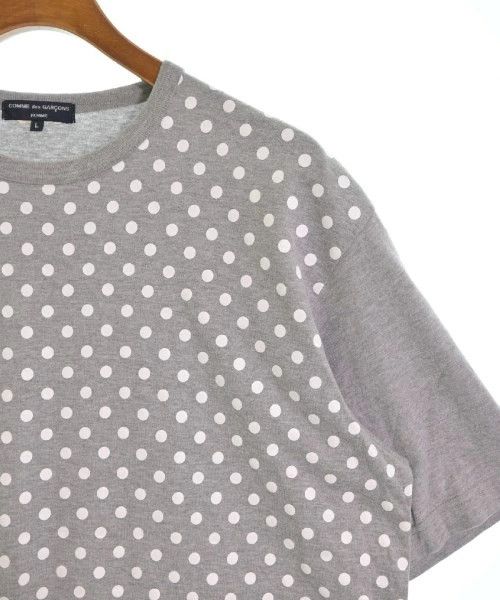 Comme des Garcons Homme Plus T-Shirts Dots Short Sleeve Round Neck Gray x White Size US L / EU 52-54 / 3 - 3 Thumbnail