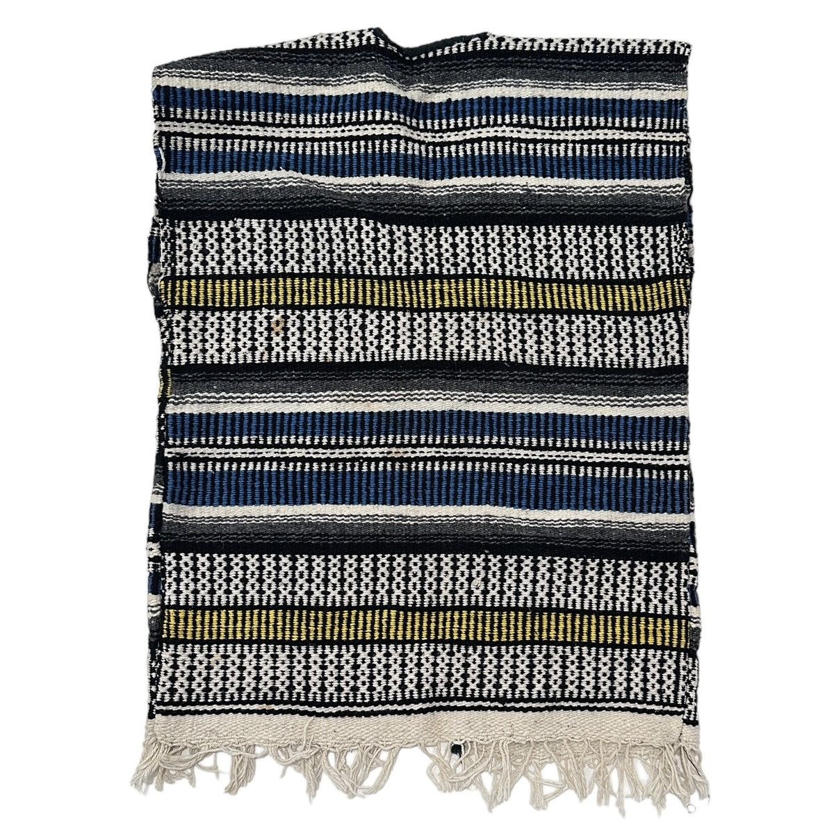 Vintage Vtg Hand-Woven Mexican Rug Boho Import Woven Vest OSFM Size US M / EU 48-50 / 2 - 2 Thumbnail