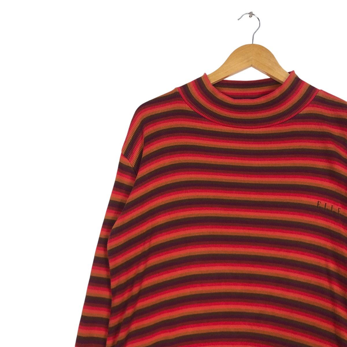 Japanese Brand × Vintage Vintage Elle Striped 90s Jumper Pullover Medium Size US M / EU 48-50 / 2 - 6 Thumbnail