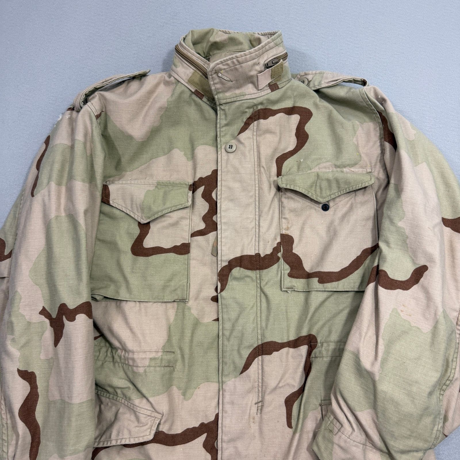 Vintage Vintage US Army M-65 Field Jacket Men's Large Desert Camo Size US L / EU 52-54 / 3 - 2 Thumbnail