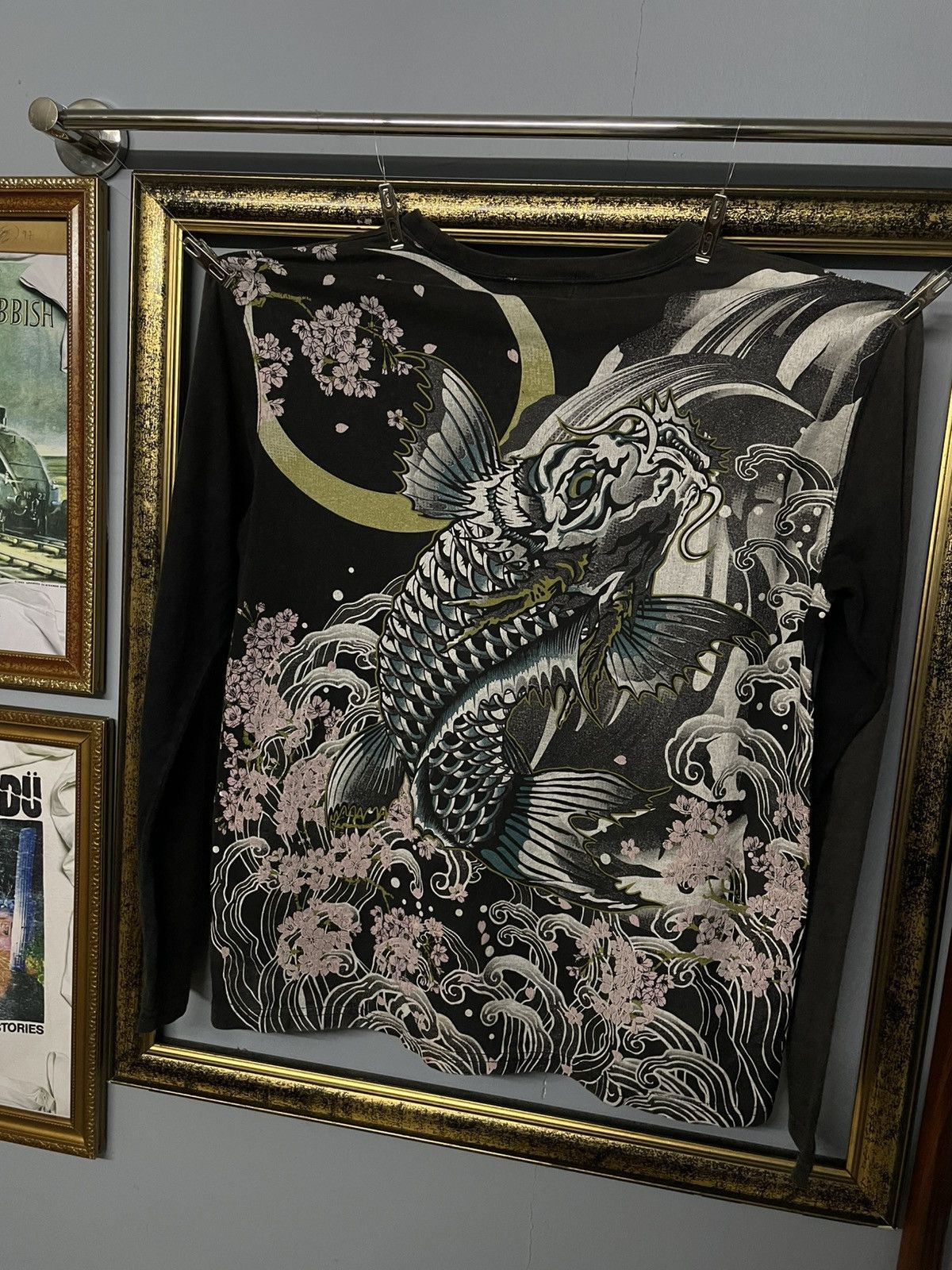 Japanese Brand Vintage 90s Japan Designer Oboro Rare Traditional Koi Faded Size US M / EU 48-50 / 2 - 2 Thumbnail