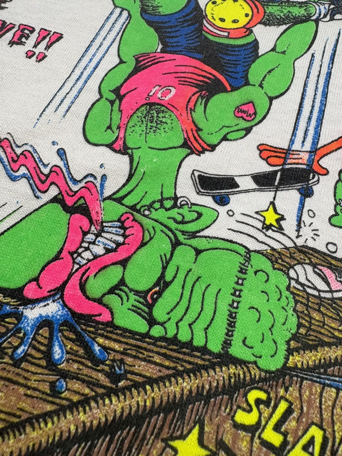Vintage 1988 Scare Wear The Face Plant Skate Punk Gonzales Tee VTG Size US XL / EU 56 / 4 - 11 Thumbnail