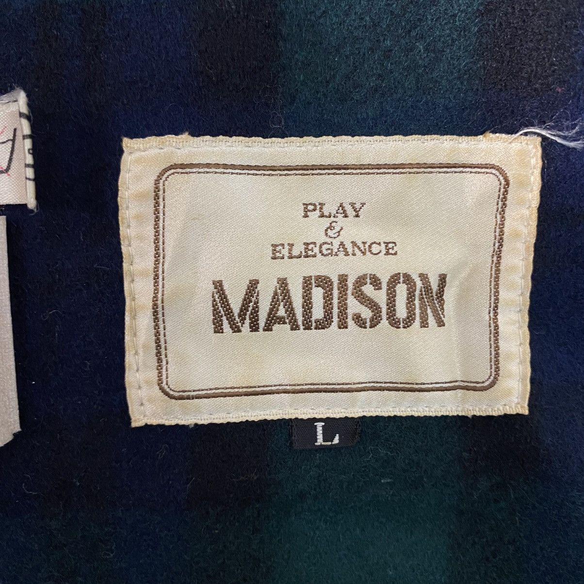 Issey Miyake Vintage Wool Chore Jacket Madison Tartan Design Check Size US L / EU 52-54 / 3 - 19 Thumbnail