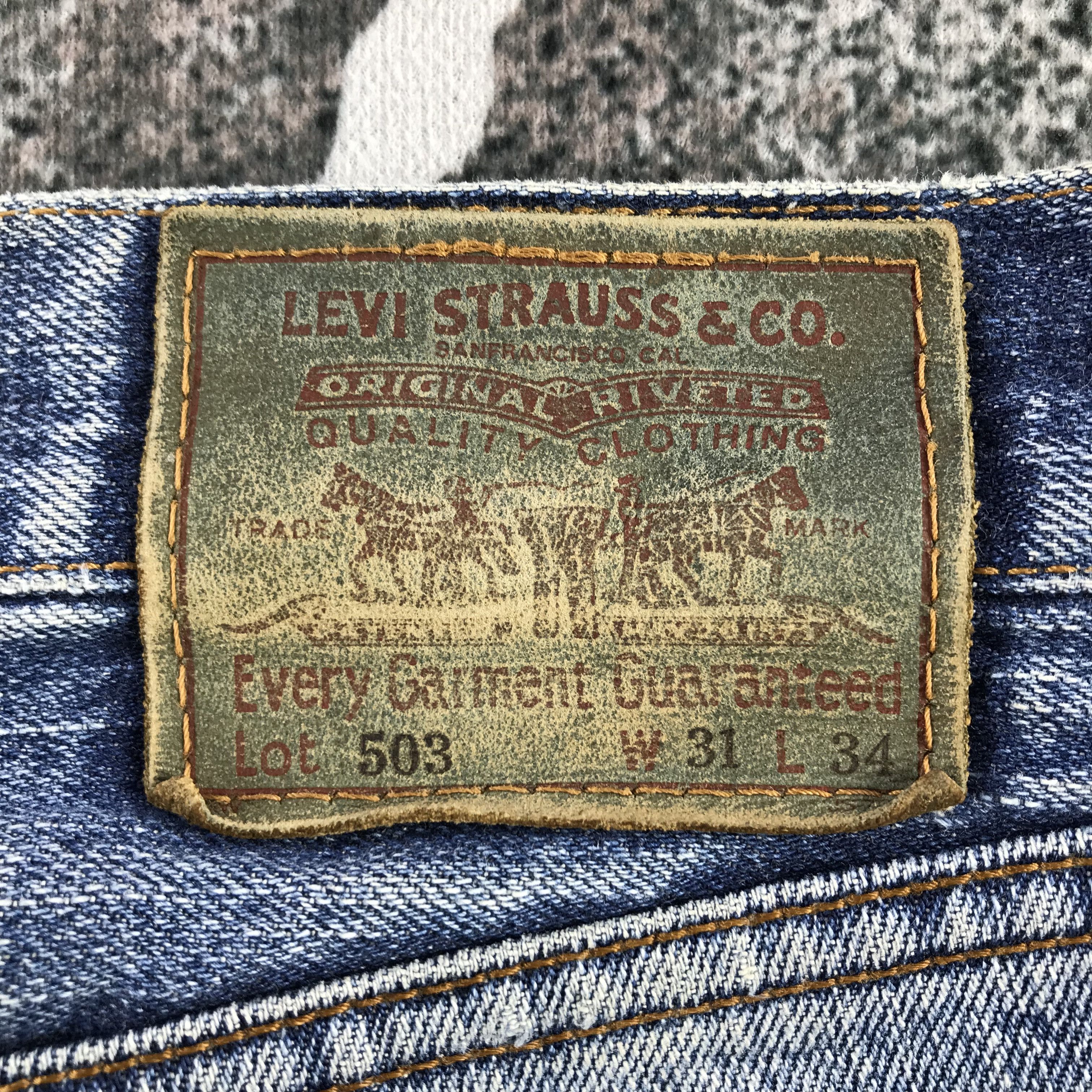 Levi's Vintage Levis 503 Jeans Distressed Denim KJ3376 Size US 31 - 5 Thumbnail