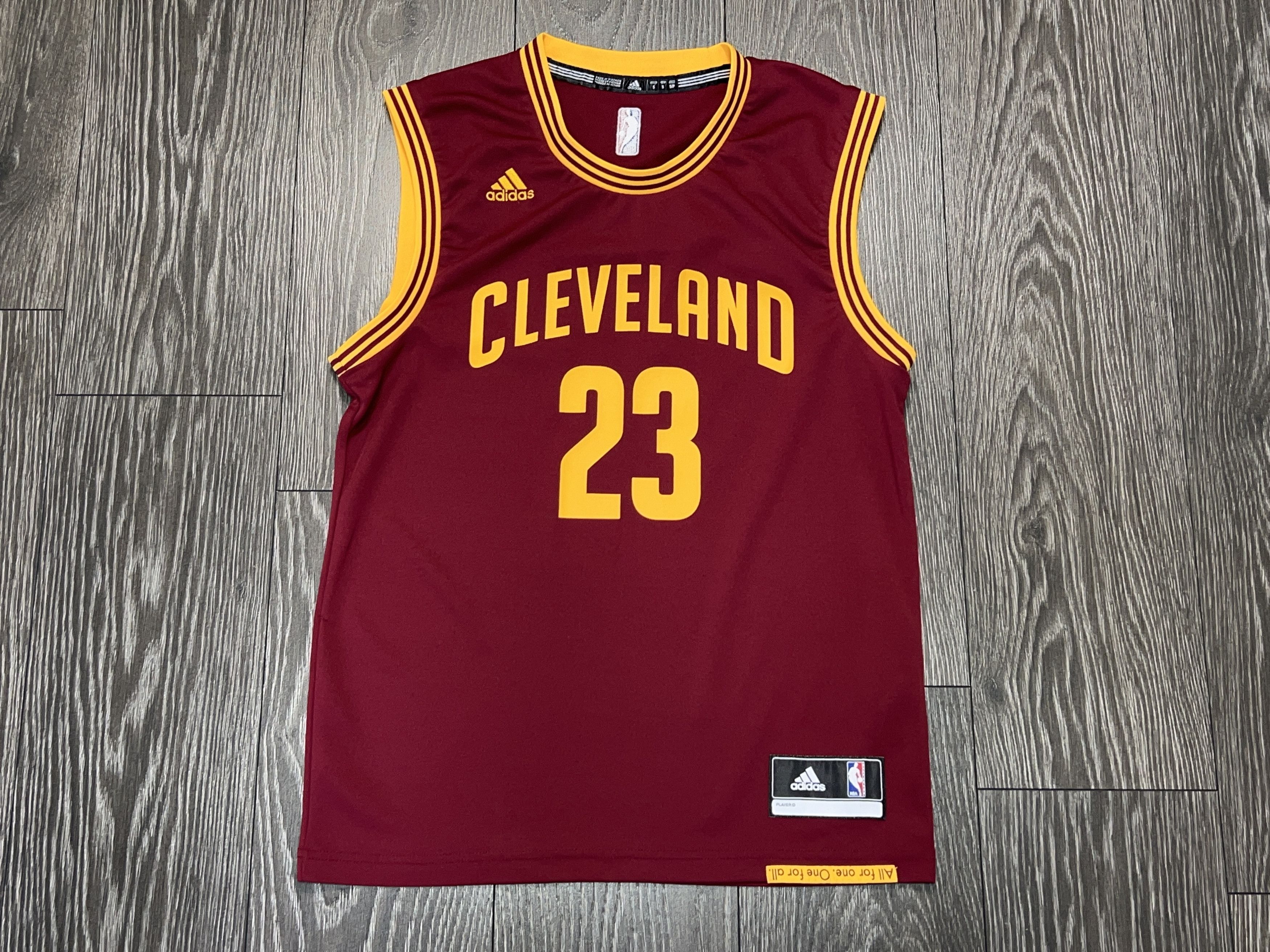 Adidas Adidas Cleveland Cavaliers #23 JAMES Basketball NBA Shirt Size US S / EU 44-46 / 1 - 1 Thumbnail