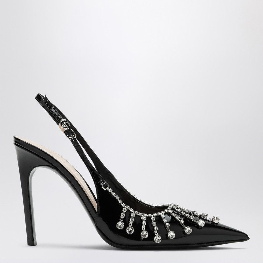 Gucci Gucci Patent Leather Pumps with crystals Size US 6 / IT 36 - 2 Thumbnail