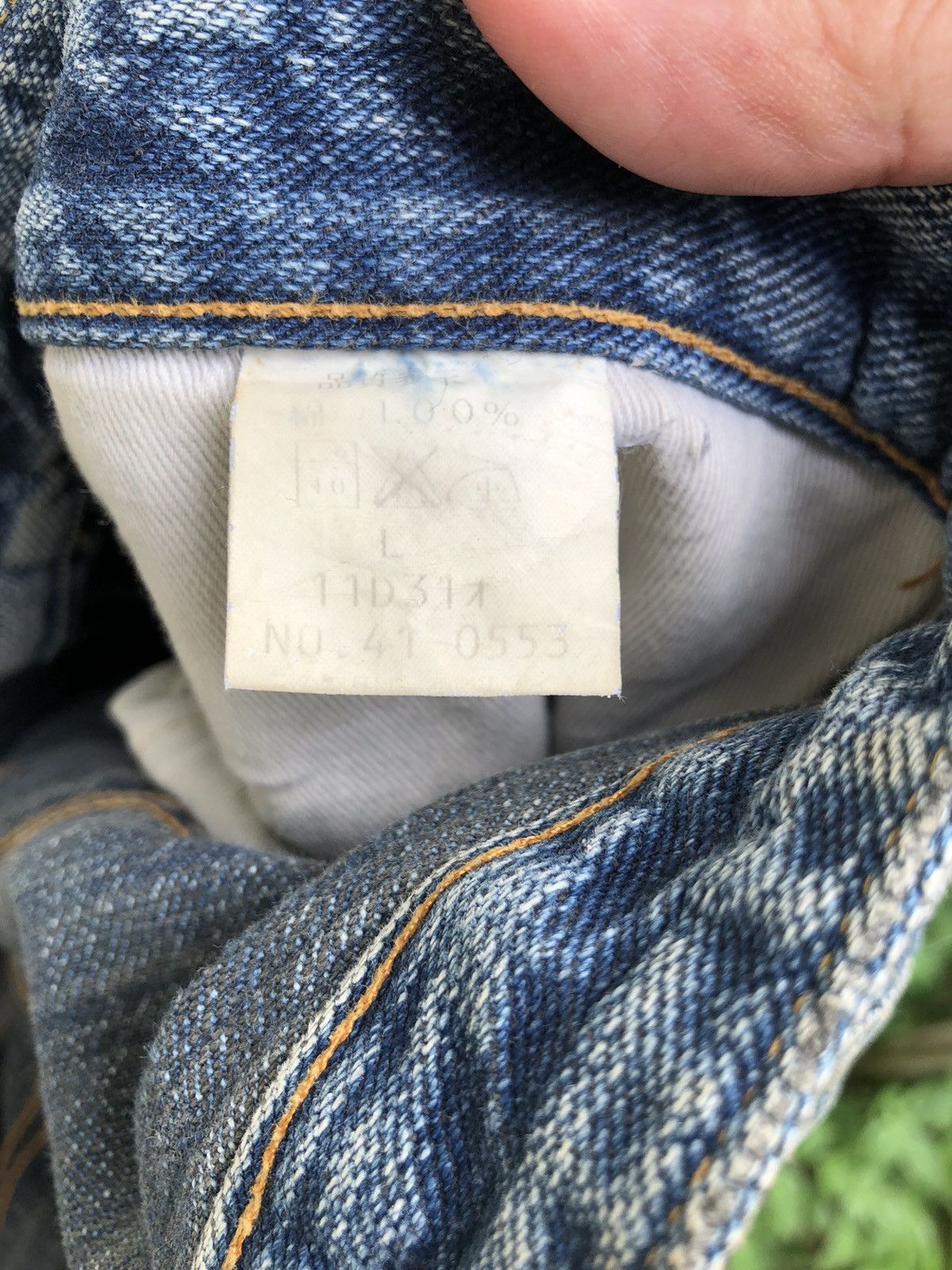Johnbull × KOJIMA GENES Vintage John Bull Kojima Distressed Knee Ripped Jean Size US 31 - 15 Thumbnail
