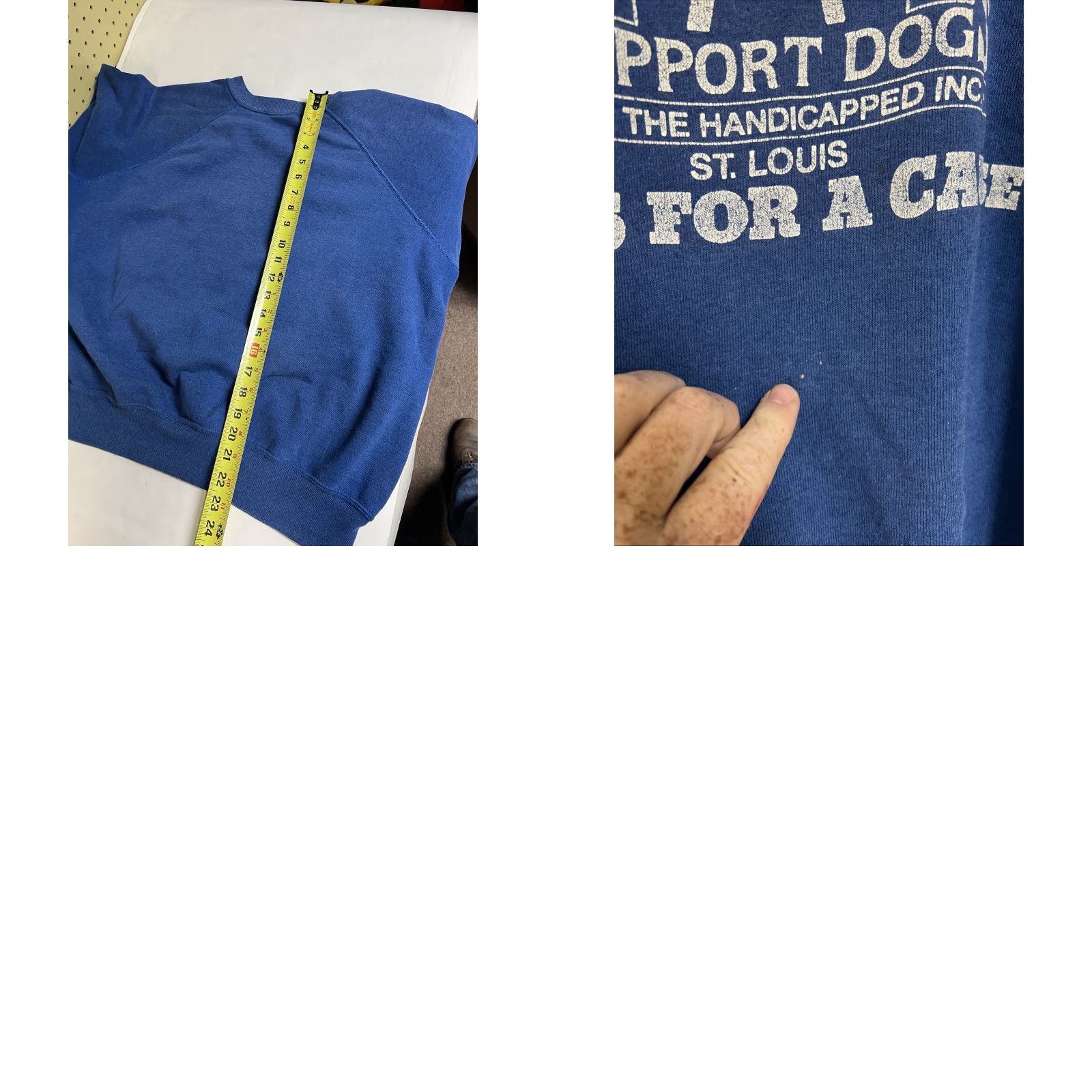 Vintage VINTAGE Bassett-Walker St. Louis Blues Crew Neck Sweatshirt XL Unisex Adults Blue 80s 90s Paws for a Cause Size US XL / EU 56 / 4 - 8 Thumbnail