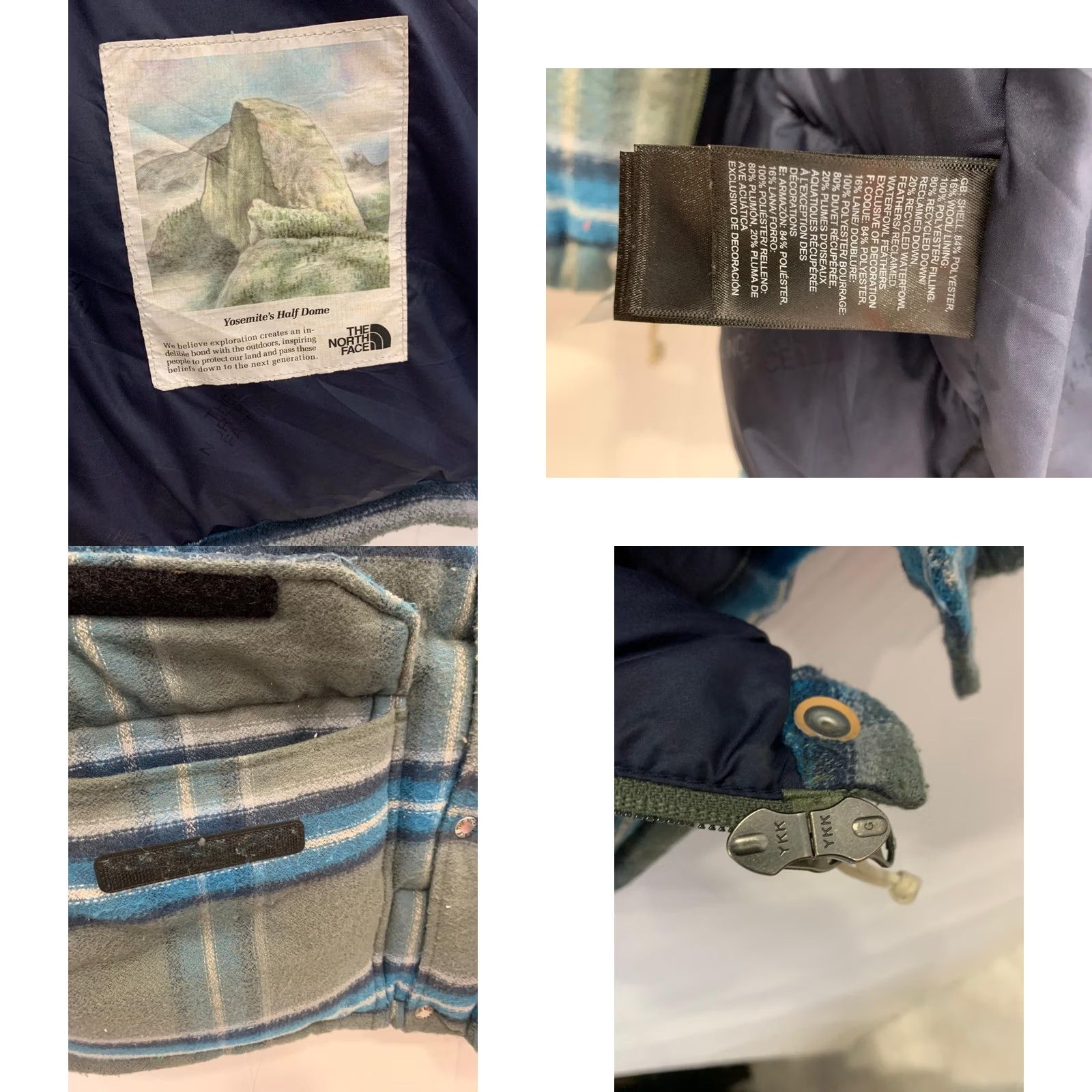 The North Face VINTAGE The North Face Sierra Down Parka Jacket Mens XL Grey Plaid Puffer Coat F21 #221 Size US XL / EU 56 / 4 - 11 Thumbnail