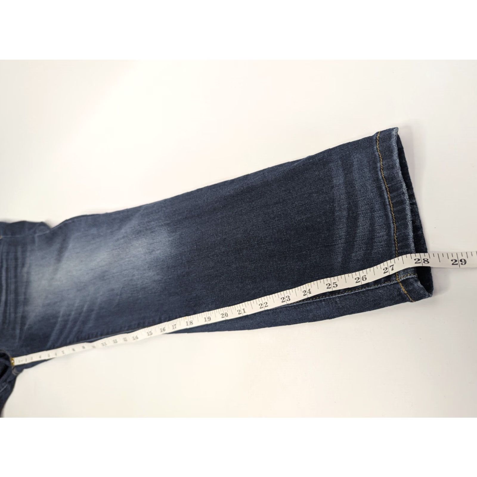 Vintage Judy Blue Jeans Women’s 15/32 Relaxed Mid Rise Straight Distressed Blue Denim 5-Pocket JB82102DK Size 36" / US 14 / IT 50 - 5 Thumbnail
