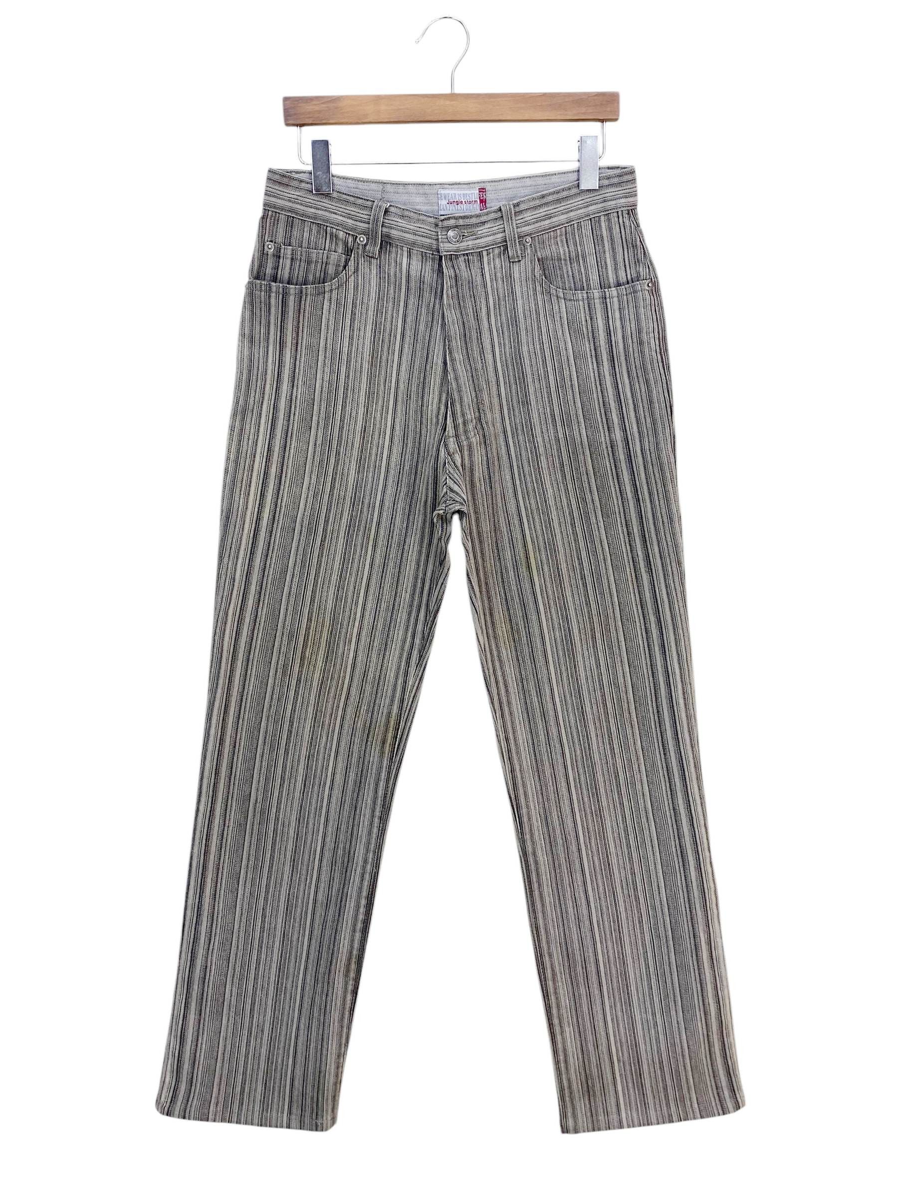 Japanese Brand Jungle Storm Jeans Stripes Hickory Jeans Size US 30 / EU 46 - 2 Thumbnail