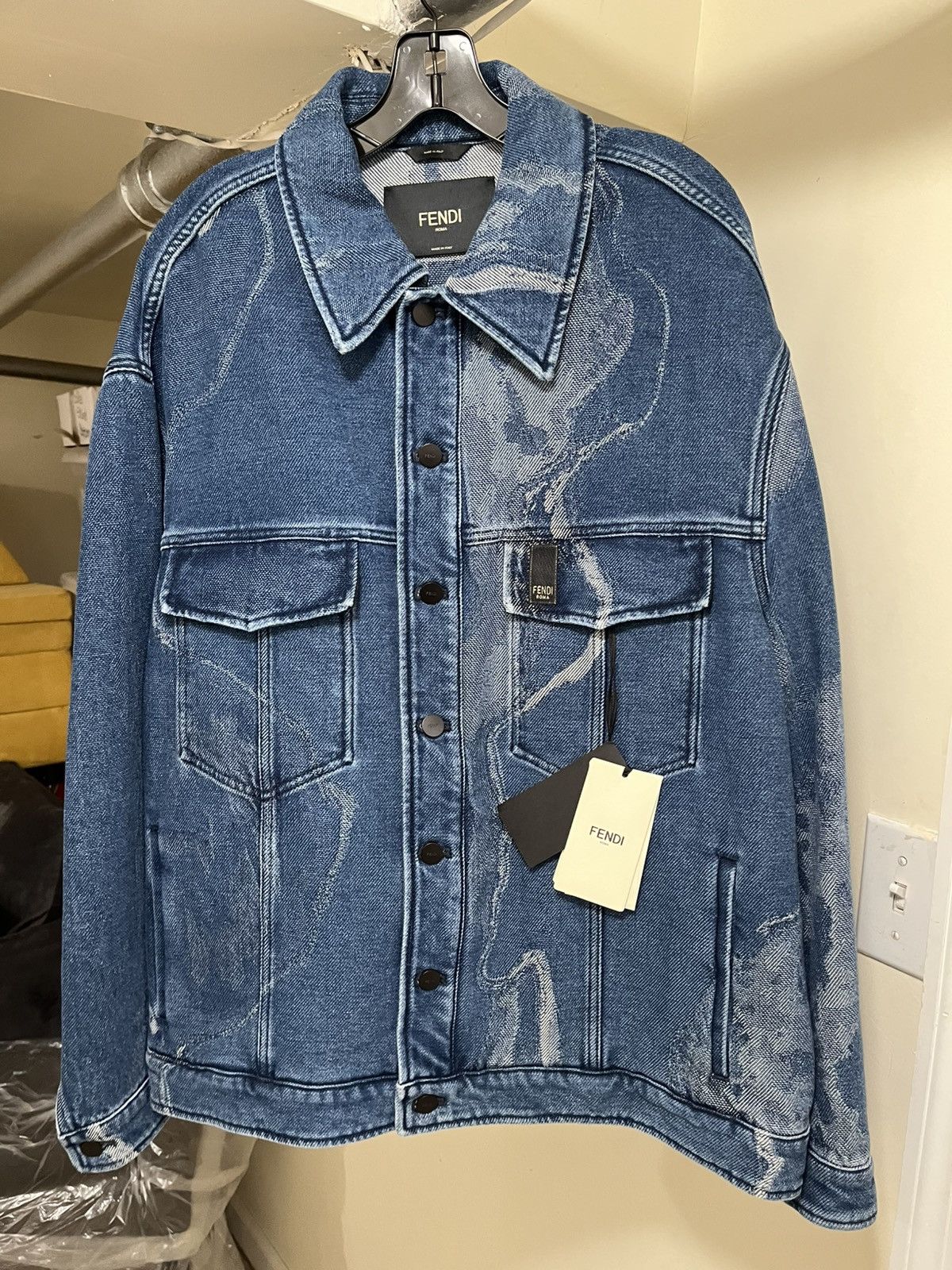Fendi Fendi Denim Jacket Sz 50 Size US M / EU 48-50 / 2 - 2 Thumbnail