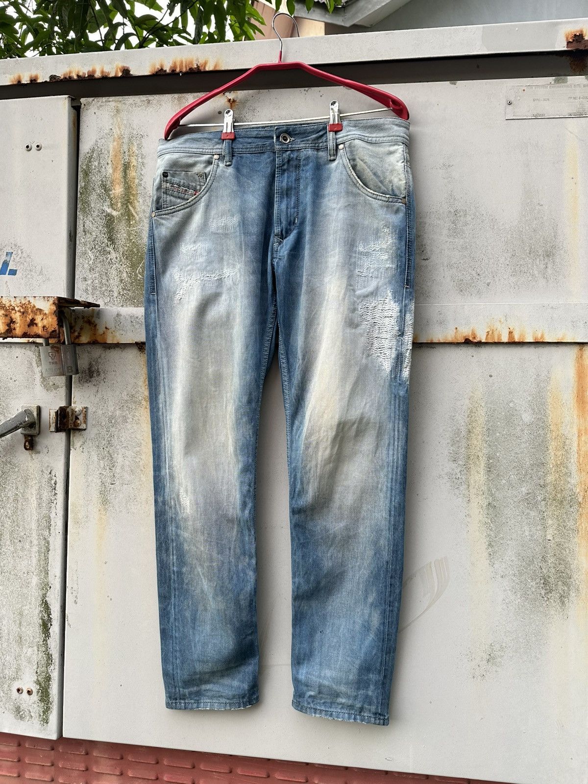 Diesel 👹Vintage Diesel Krayver Washed Skinny Jeans Size US 32 / EU 48 - 4 Thumbnail