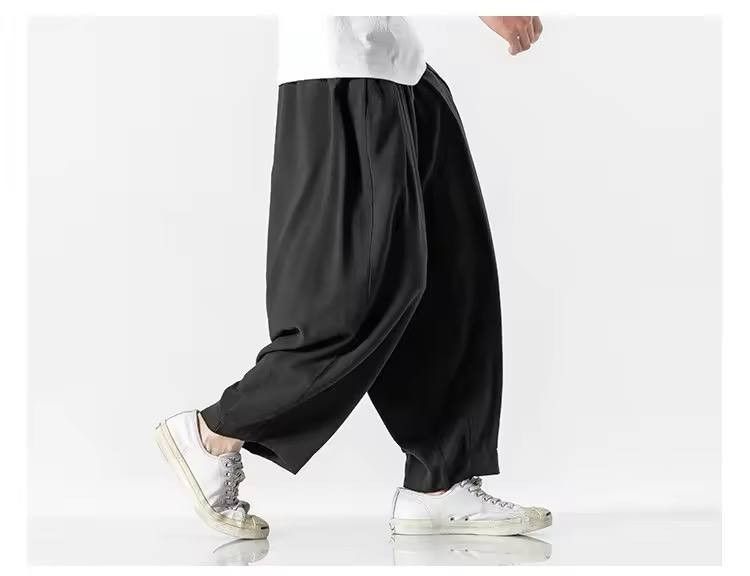 Japanese Brand × Vintage monochrome casual wide leg pants Size US 36 / EU 52 - 1 Thumbnail