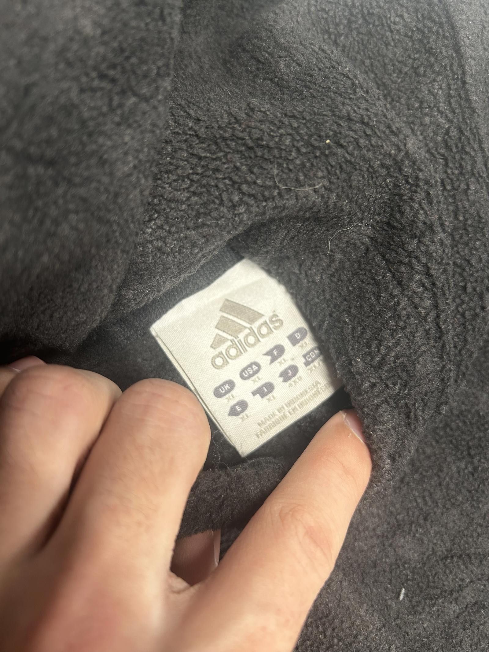 Adidas Adidas Black Fleece Hoodie with High Neck Size US XL / EU 56 / 4 - 6 Thumbnail