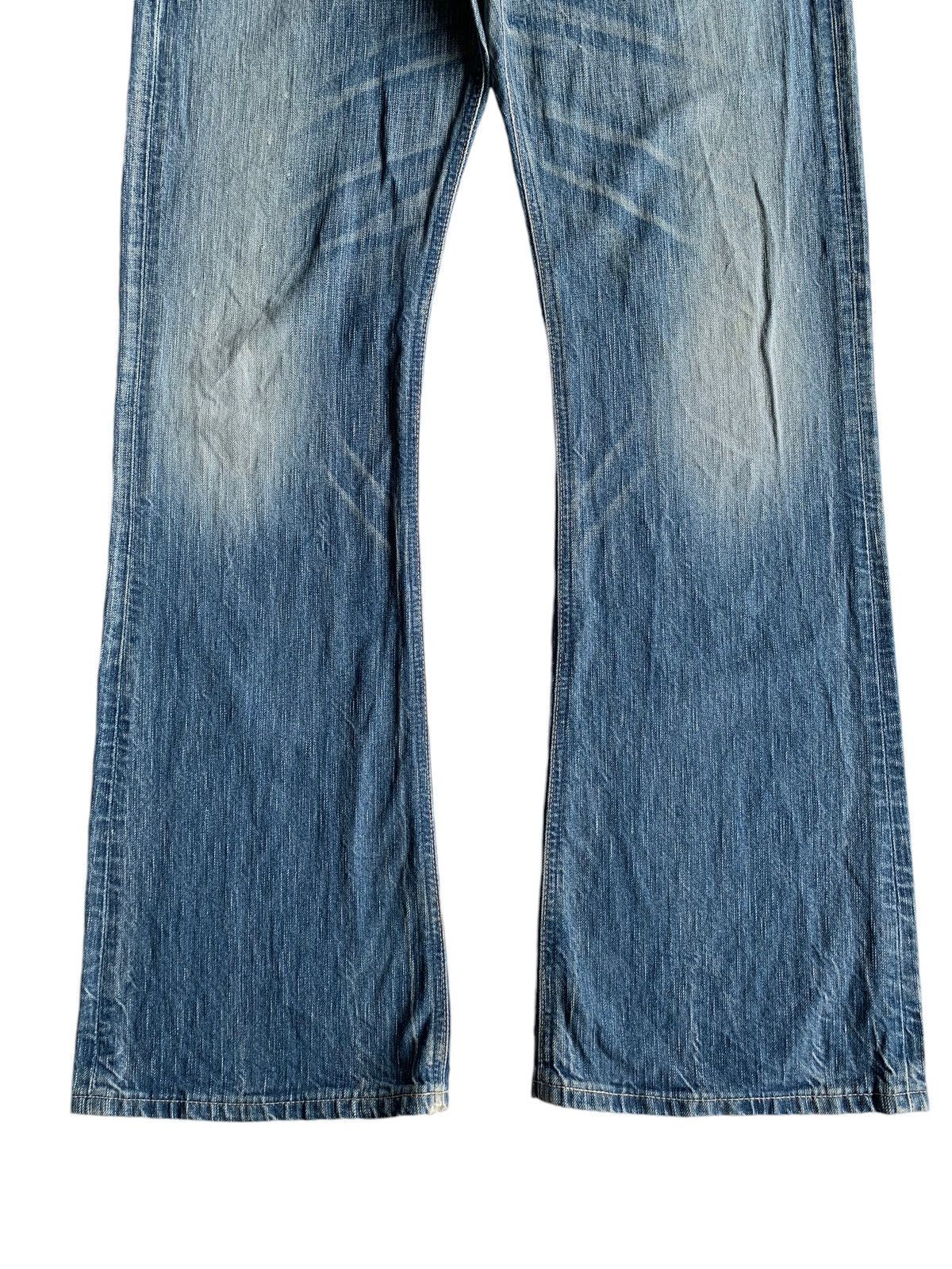 Edwin VINTAGE FLARE EDWIN 503 PUNK STYLE FADED AND RUSTY DENIM☠️🎌 Size US 34 / EU 50 - 9 Thumbnail