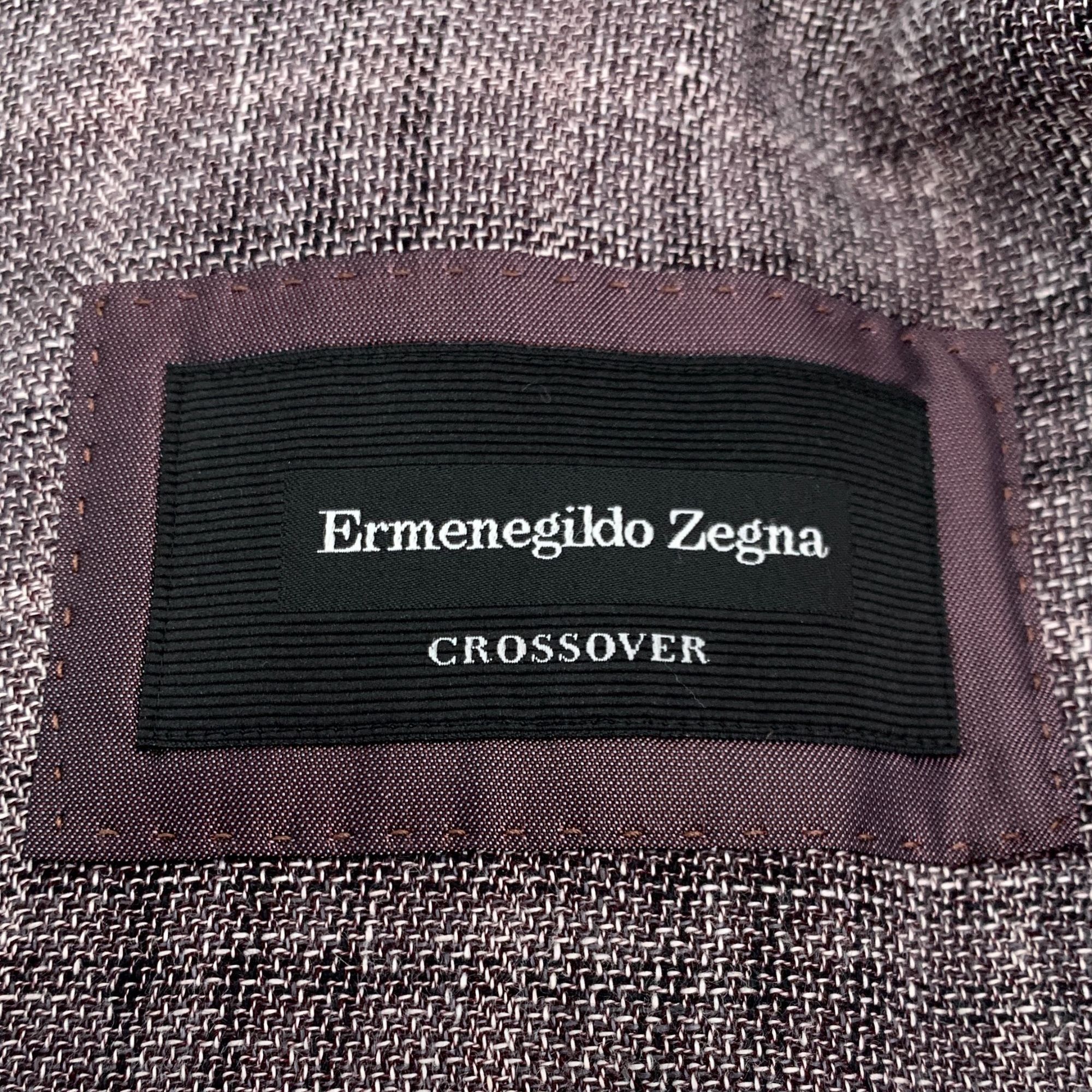 Ermenegildo Zegna Ermenegildo Zegna Mens Plaid Wool&Linen Blend Blazer Size US L / EU 52-54 / 3 - 5 Thumbnail