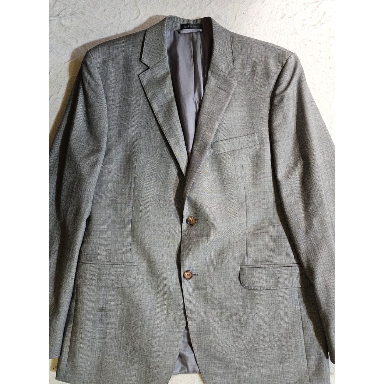 Ralph Lauren Lauren Ralph Lauren Black Label 2 Piece Suit Men 42R 36W 30L Solid Gray Slim Fit Size 42R - 4 Thumbnail