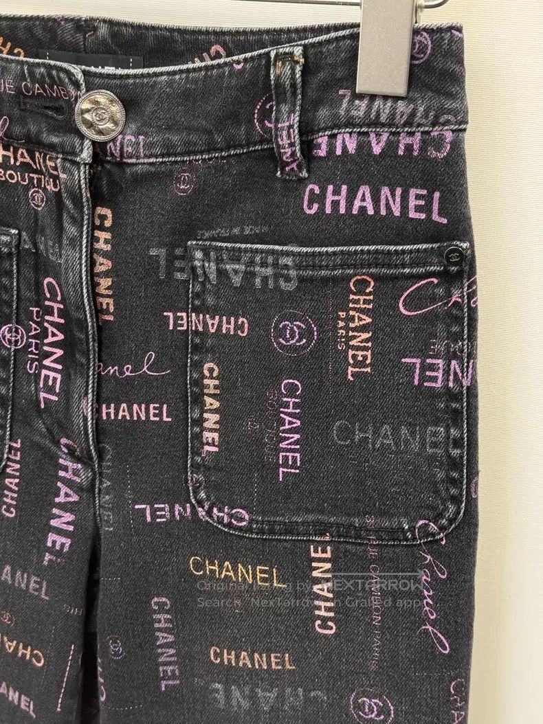Chanel Chanel Grey jeans Size 42" / US 20 - 3 Thumbnail